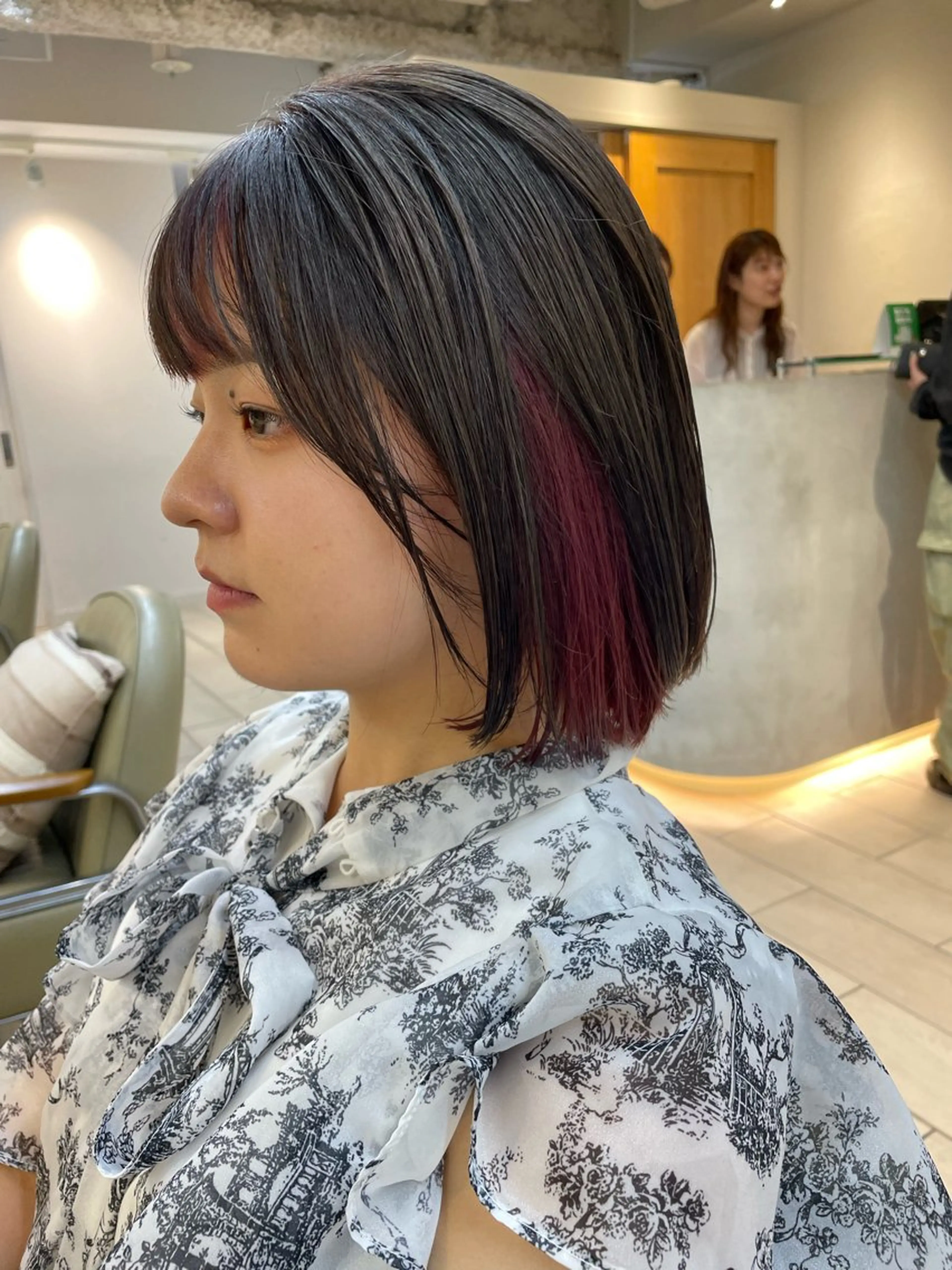 ミディアム カラー ベージュカラー 透明感カラー 韓国風カラー ラベンダーカラー ラベンダーピンク ヘアカラー 樋口　将輝 カラーモデル募集中のヘアスタイル