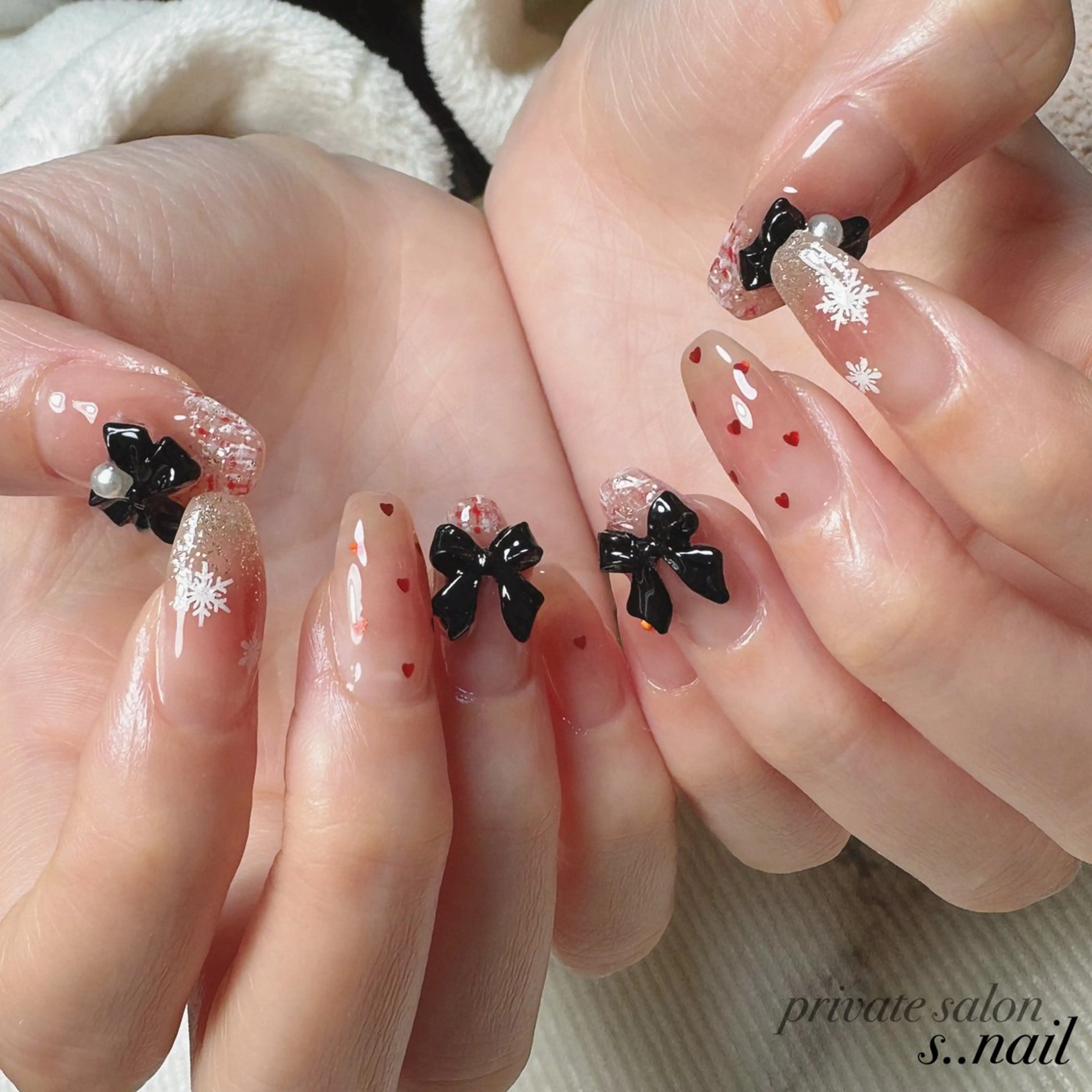ネイル 冬ネイル クリスマス ハンドネイル s..nail / MORITAのネイルデザイン