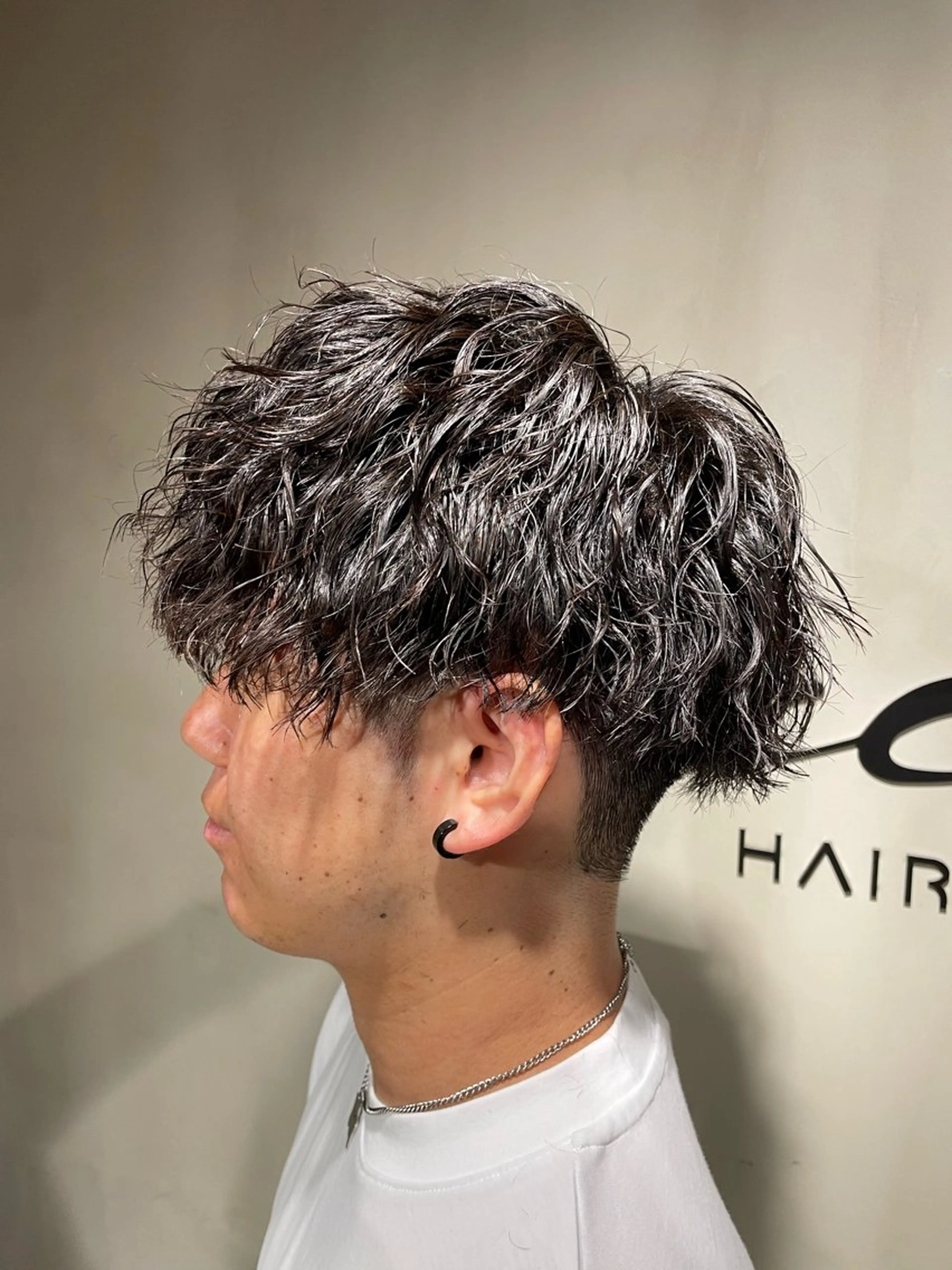 ショート パーマ ツイストスパイラルパーマ スパイラルパーマ カット パーマ Once所属・🌐メンズカット 🌐Taketoのヘアスタイル