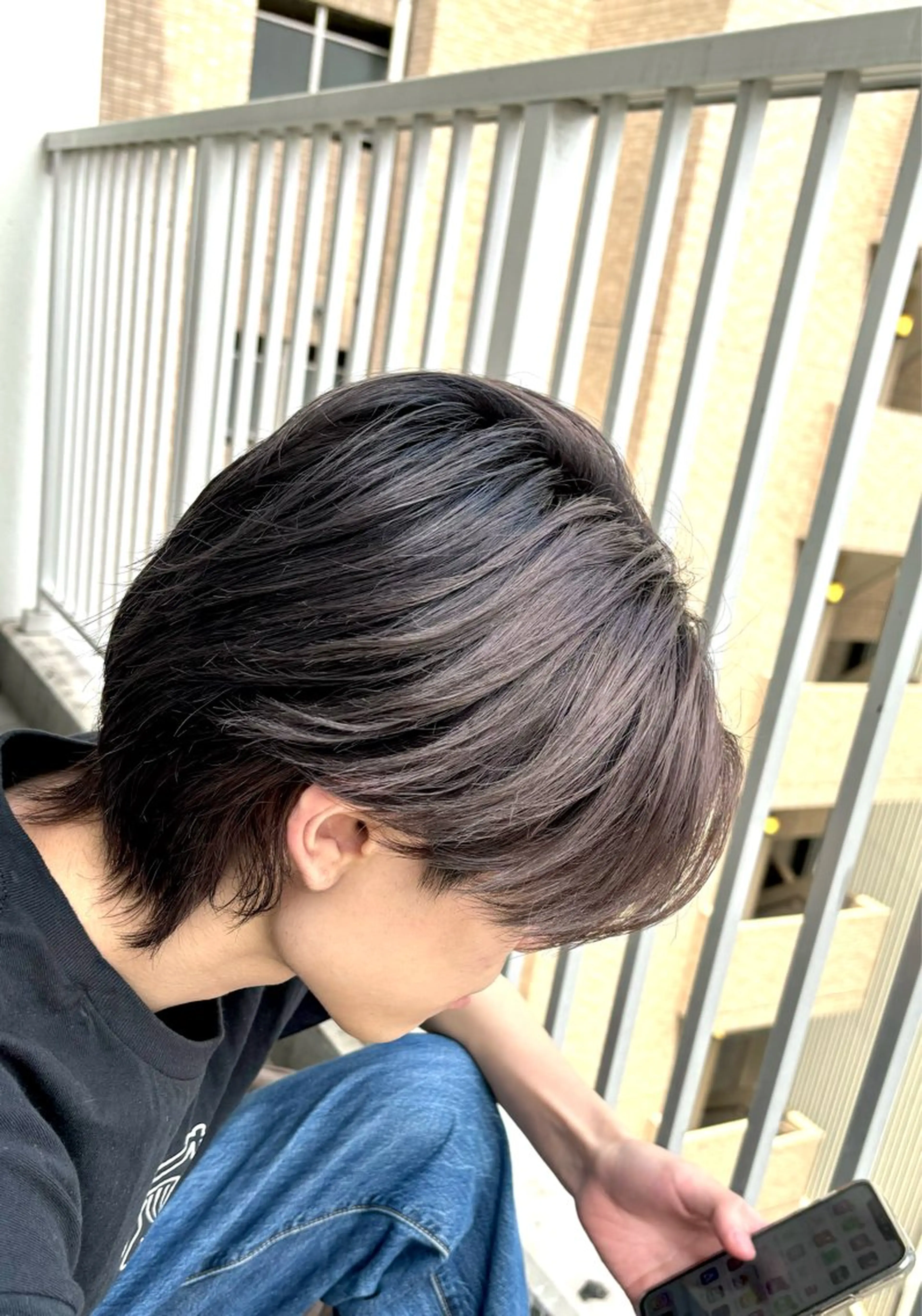 ショート カラー メンズ ヘアカラー トリートメント メンズ✨パーマ 大室雄基のヘアスタイル