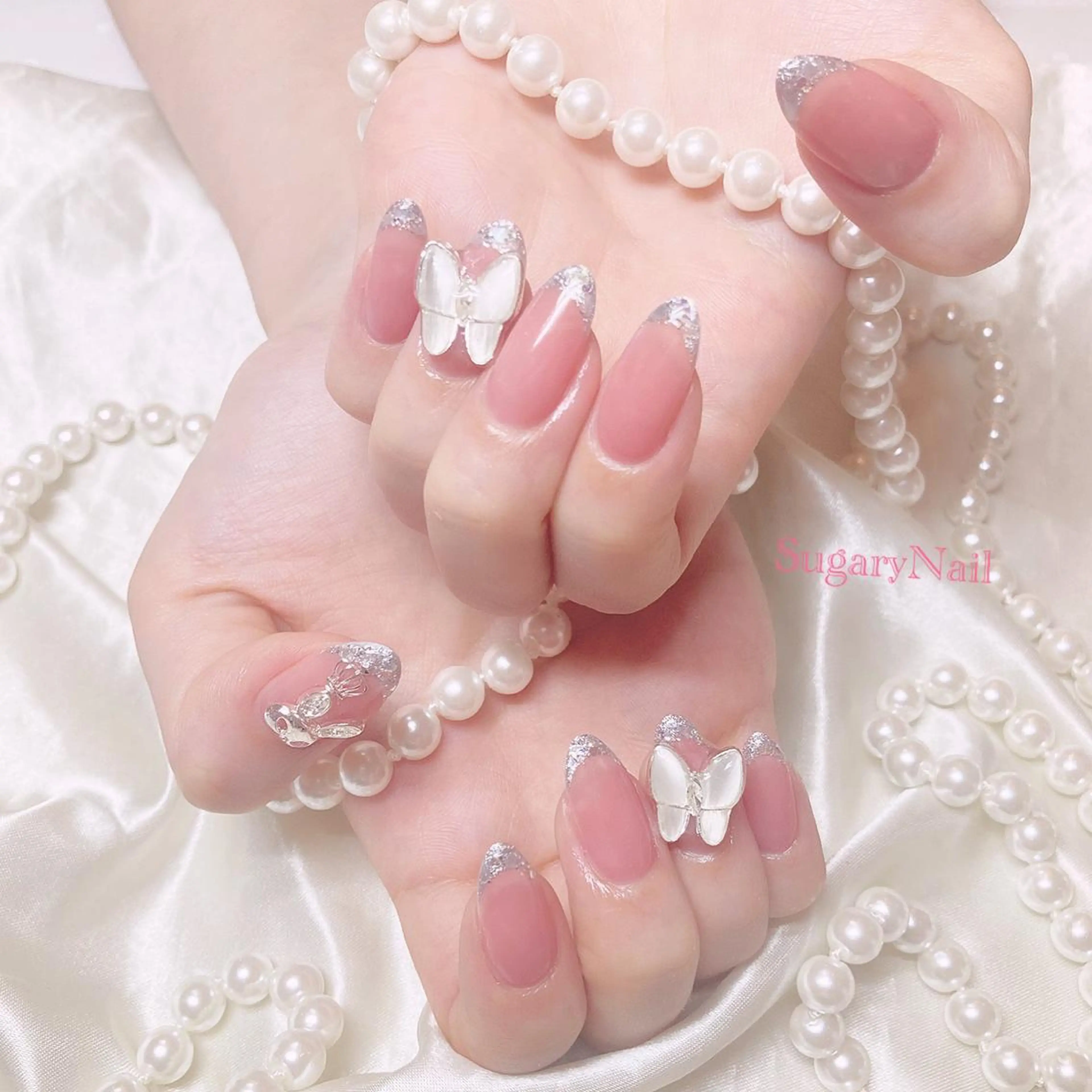 ネイル フレンチネイル ハンドネイル SugaryNail Rinaのネイルデザイン