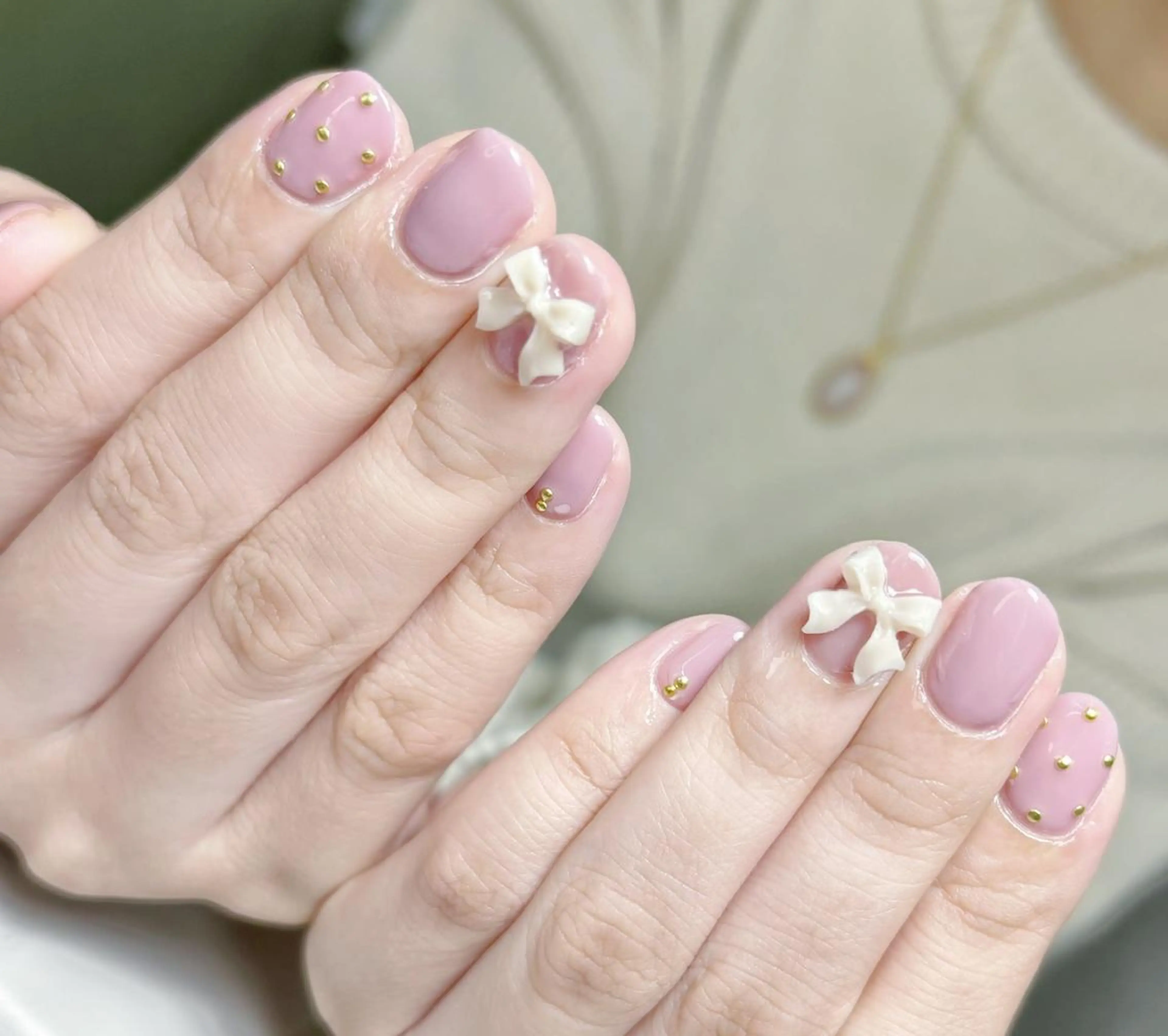 ネイル ki🍒🍒 ki ツルツルネイルのネイルデザイン