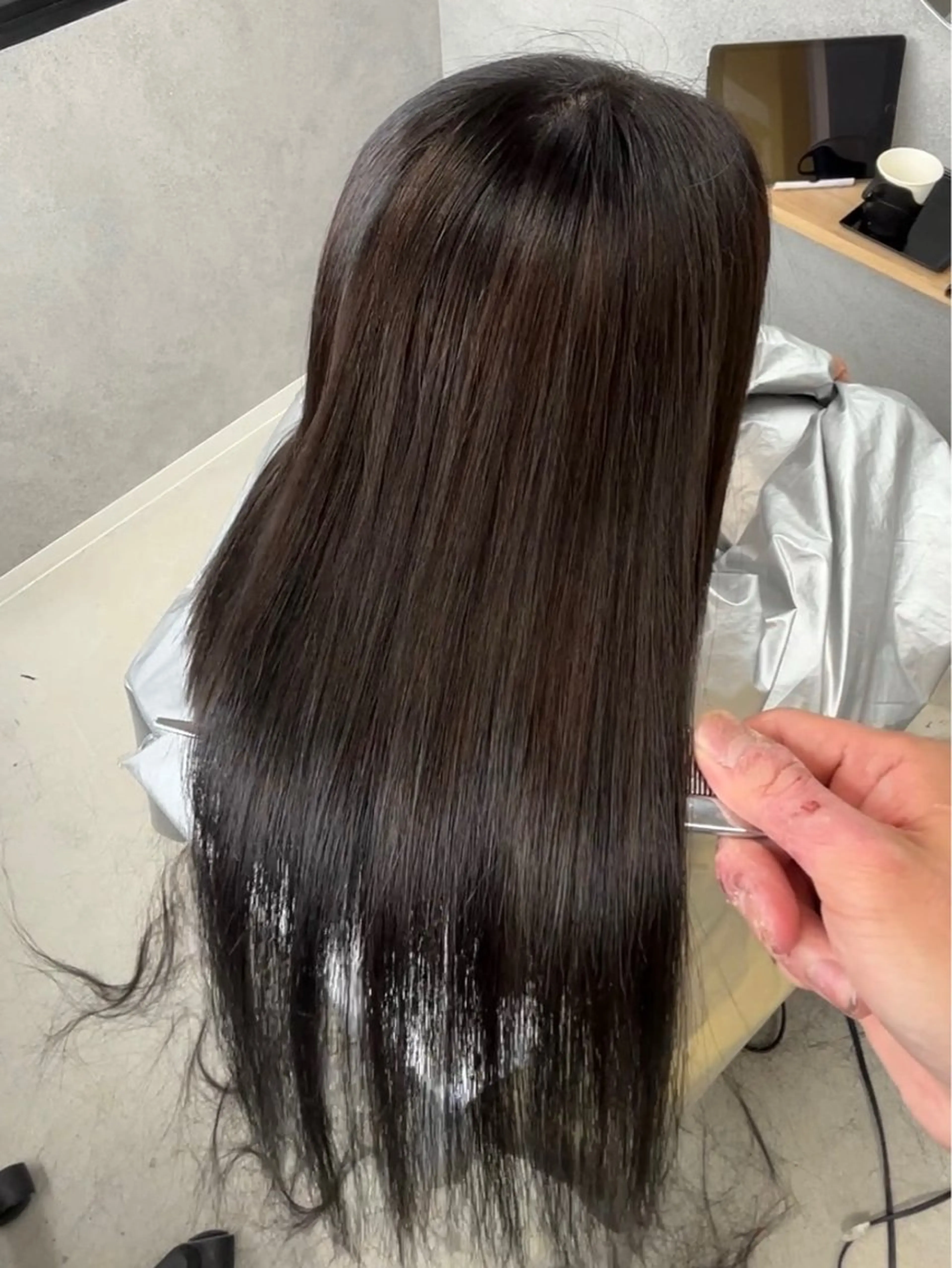 ロング 縮毛矯正 縮毛矯正/髪質改善 /辻部雅人のヘアスタイル