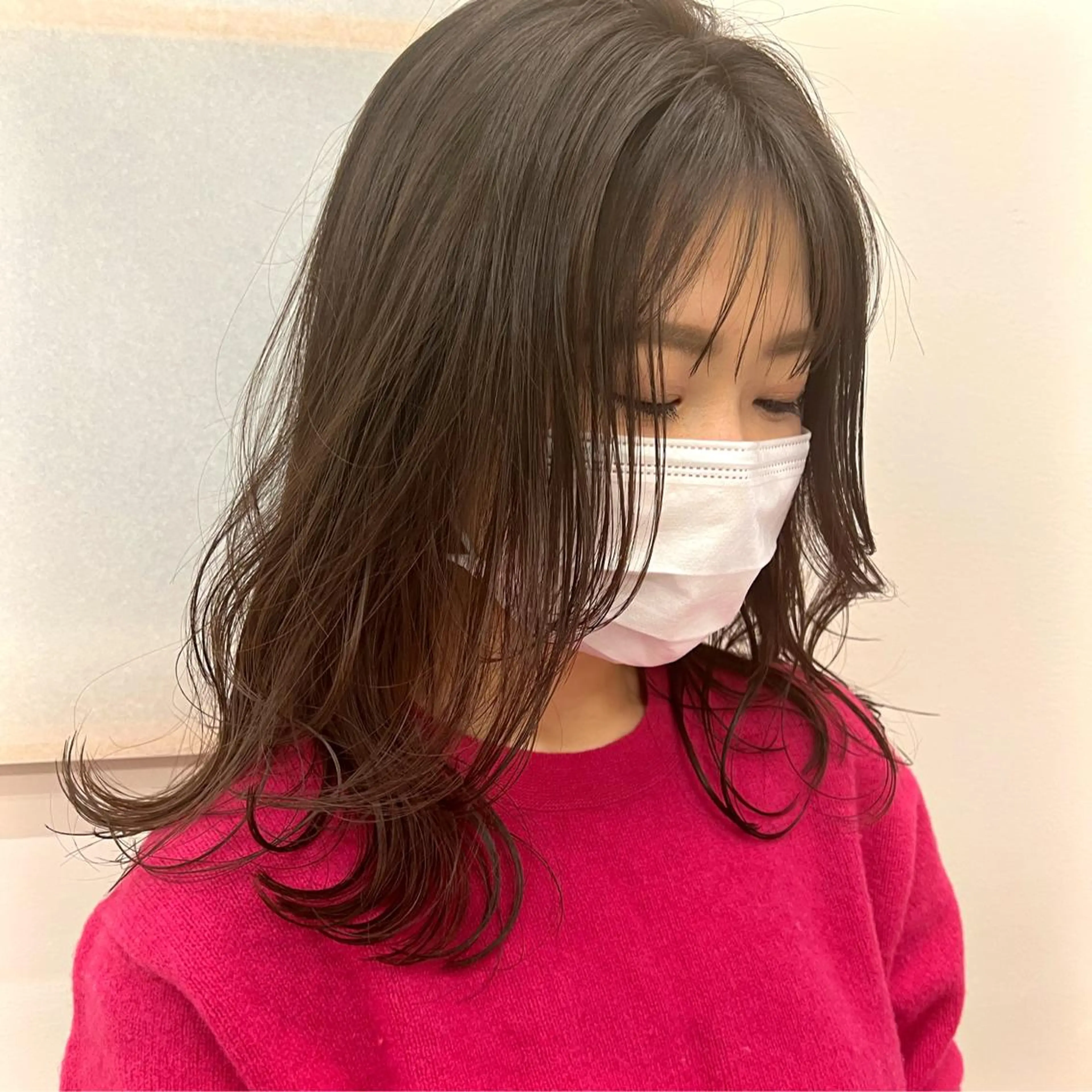 セミロング カラー パーマ ヘアアレンジ 村岡 夏美のその他イメージ