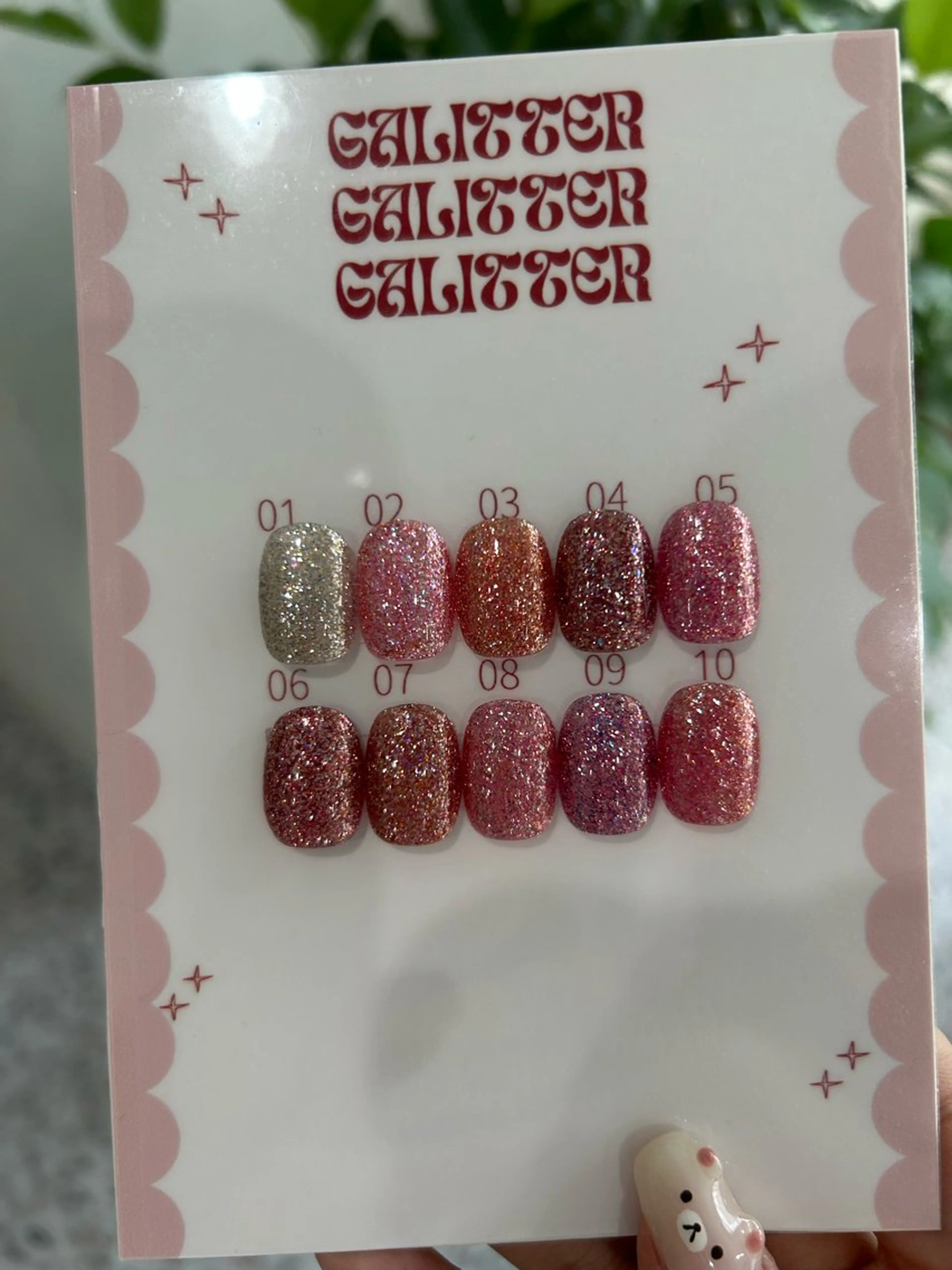 ハンドenoiグリッター🤍オフケア込みの写真