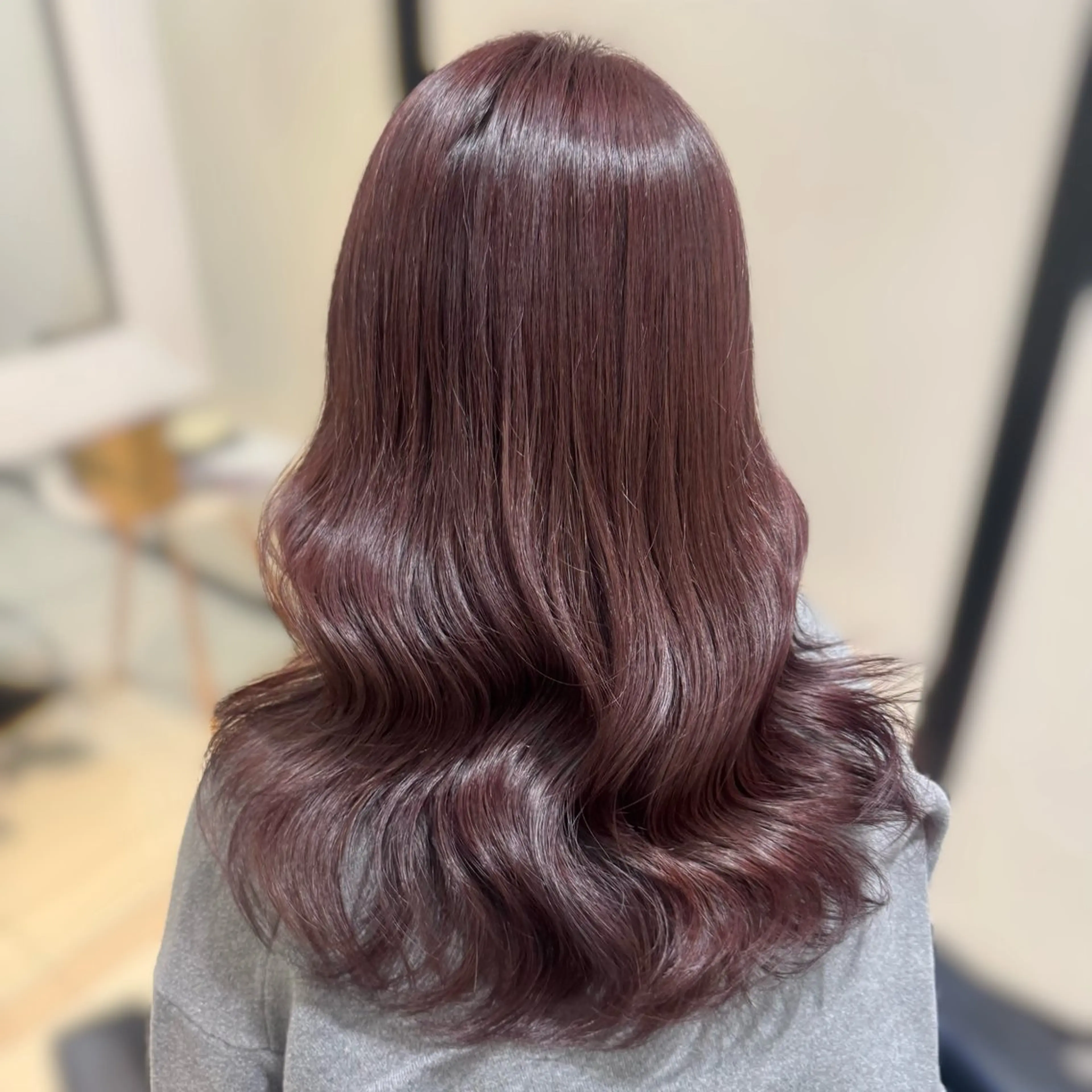 セミロング カラー カット ヘアカラー トリートメント kana ブリーチなしカラー✨のヘアスタイル