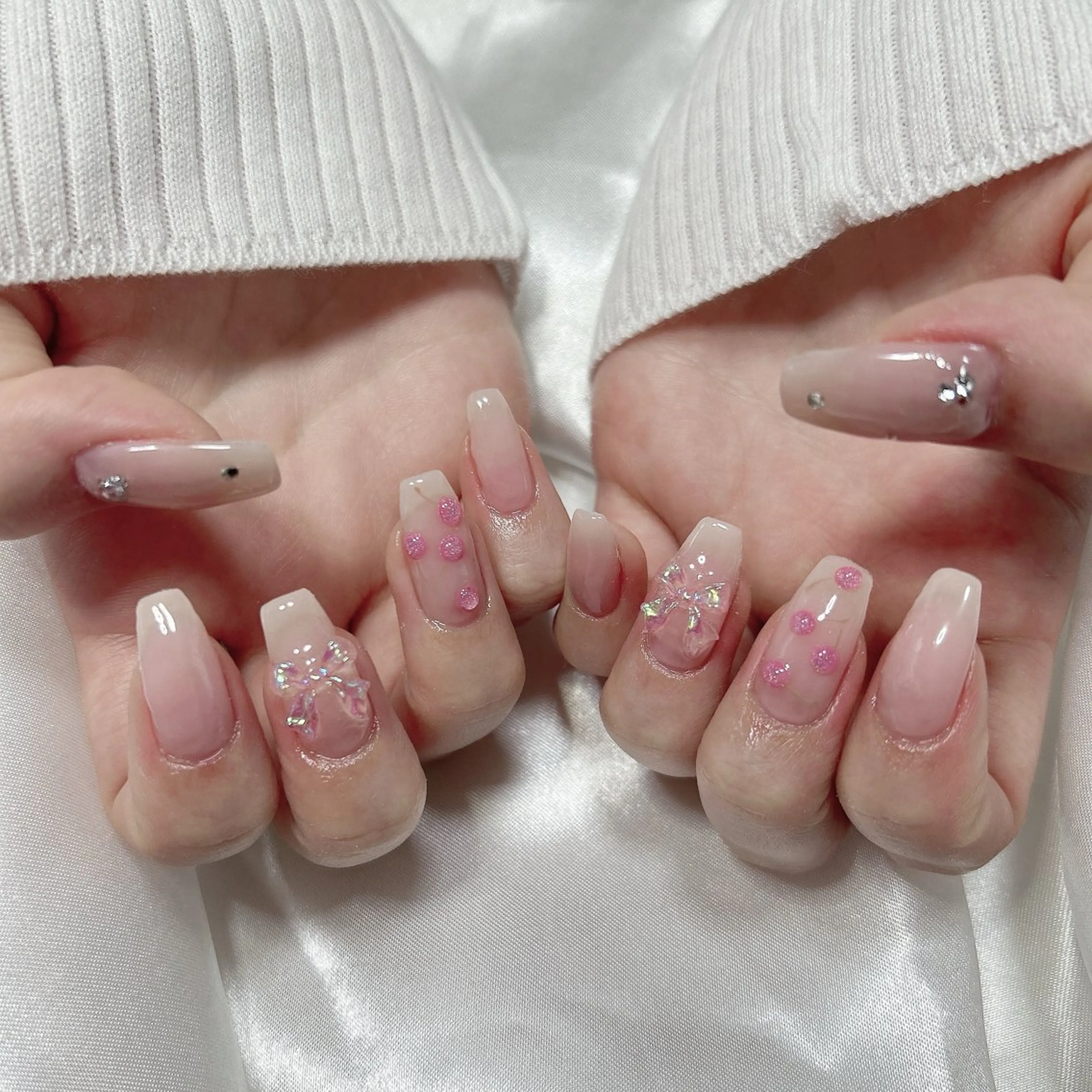 ネイル アートネイル 持ち込み スカルプネイル シンプルネイル ハンドネイル フットネイル Adite nailのネイルデザイン