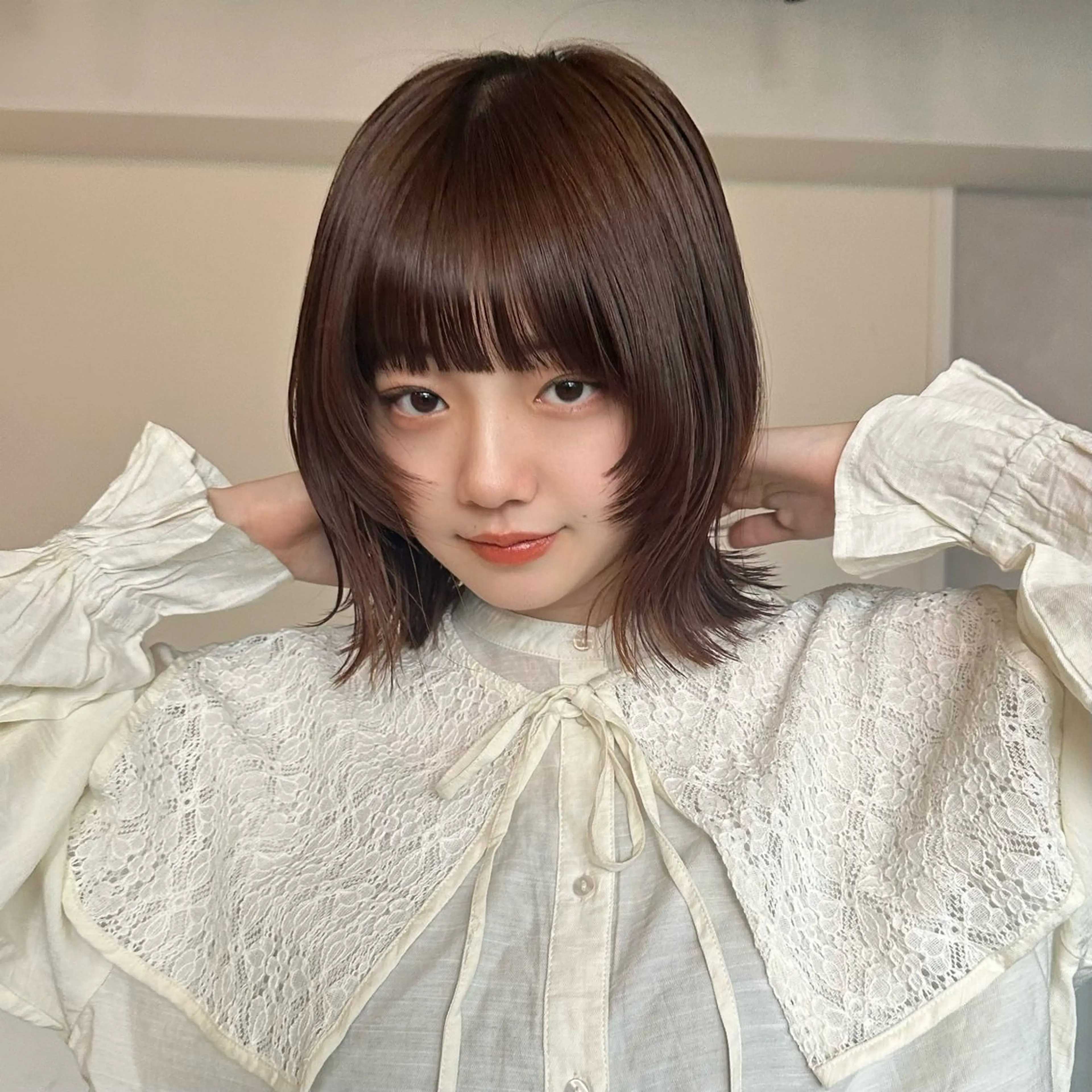 Haruka 🌸暖色カラーのヘアスタイル