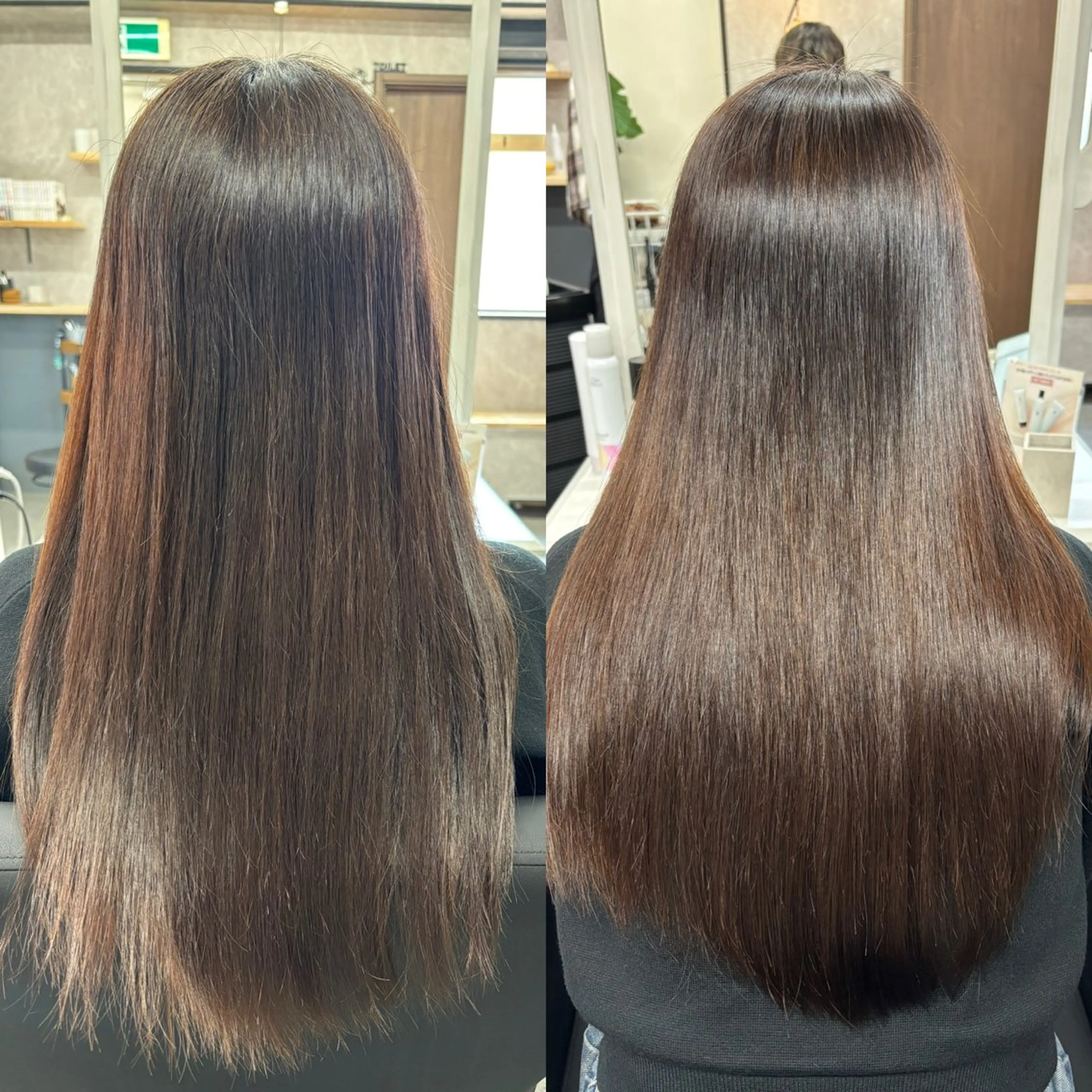 ロング 縮毛矯正 トリートメント ulu by dot.所属・かがみはやと 髪質改善/縮毛矯正のヘアスタイル