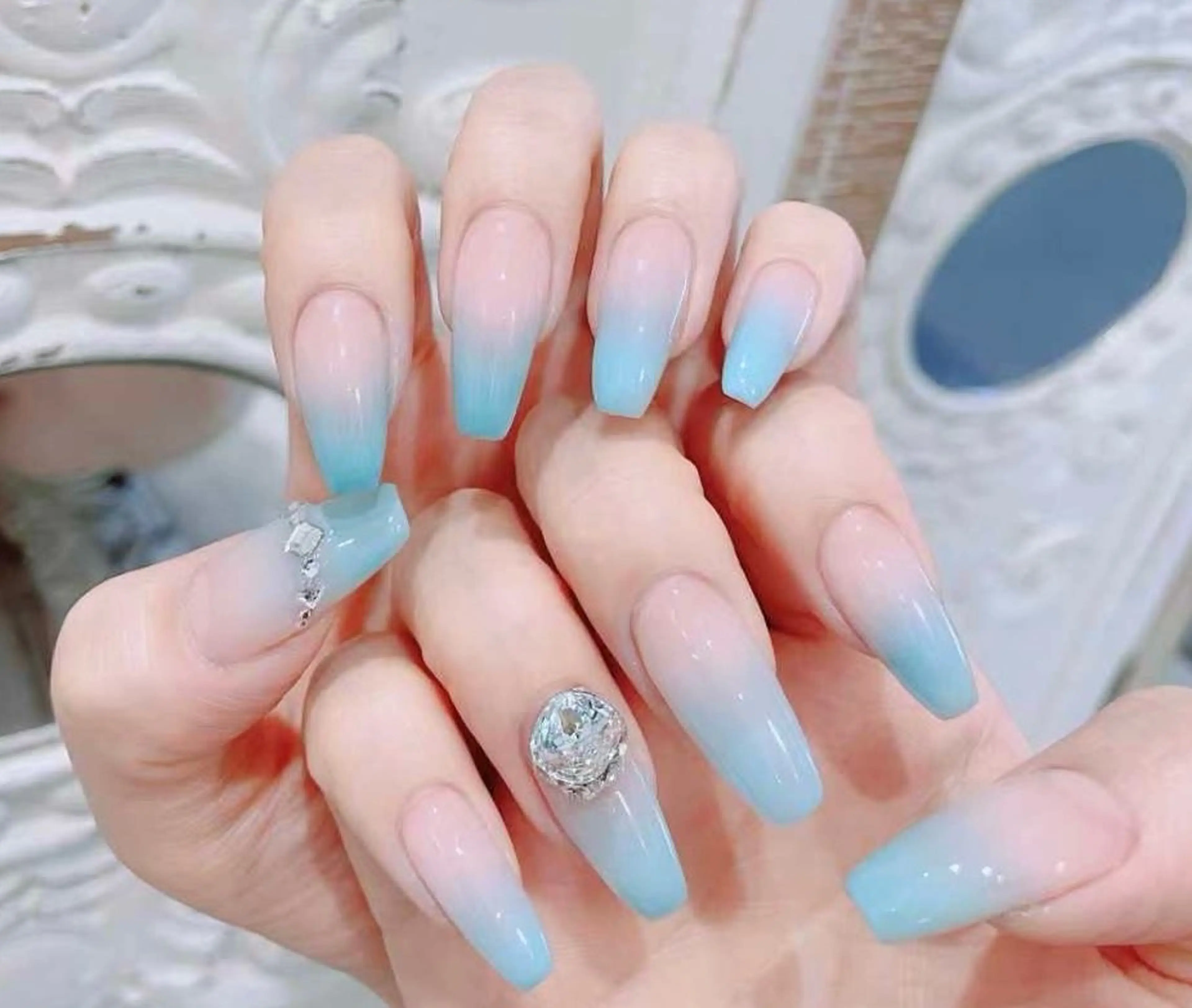 ネイル candy nail 韓国風ワンホンネイルのネイルデザイン