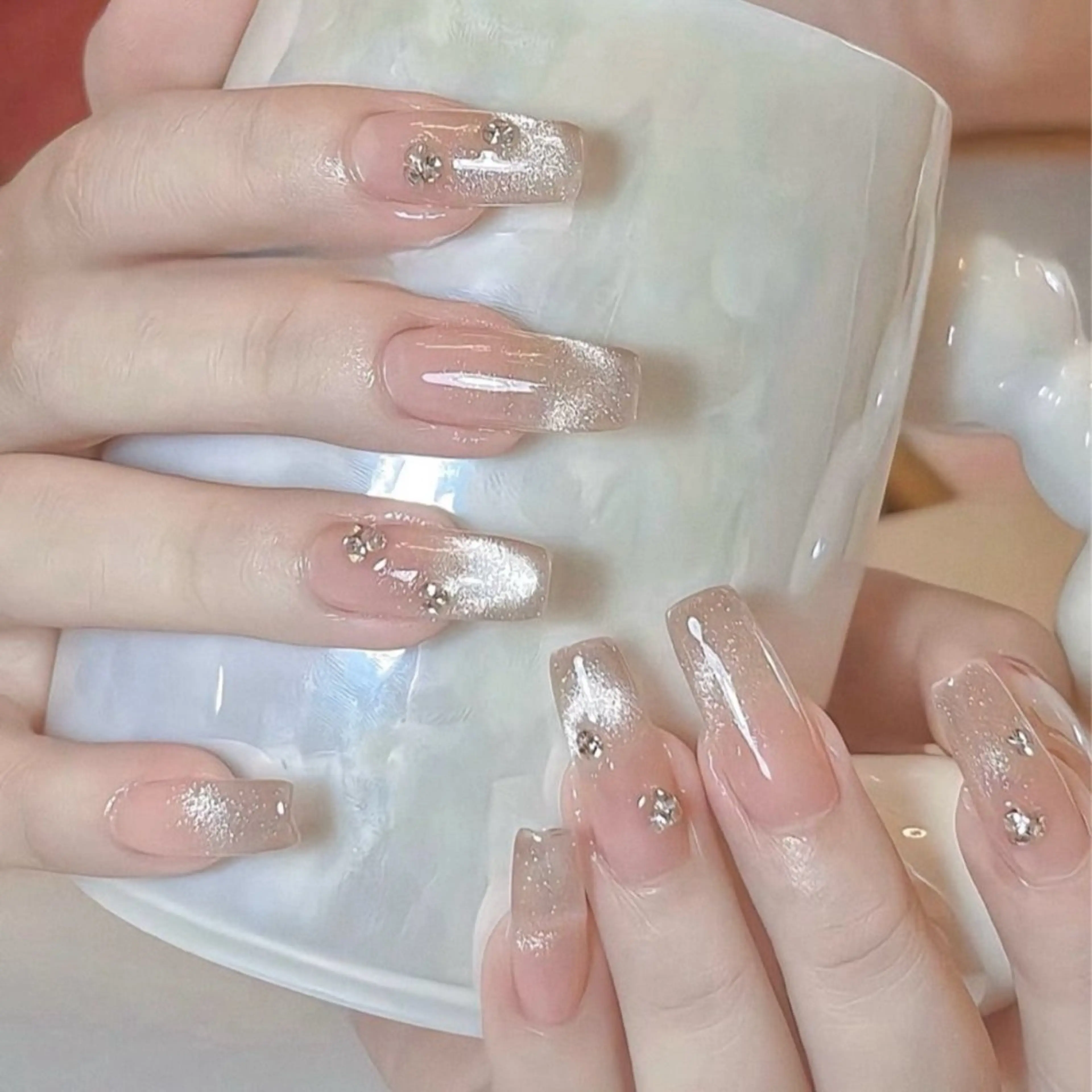 ネイル ストーンネイル ハンドネイル Mirpop nailのネイルデザイン