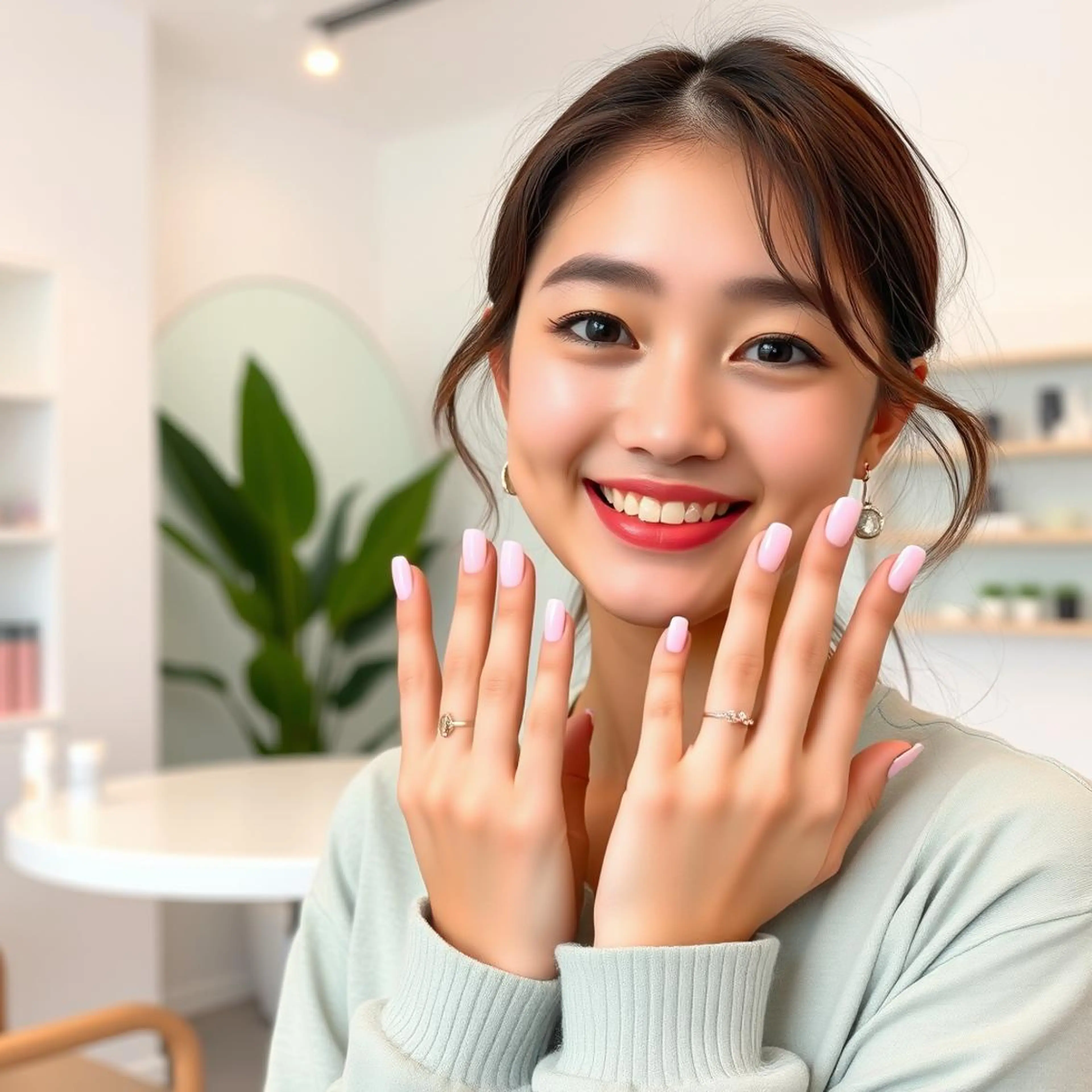 🩷パーソナルカラーで導き出す🩷🏫ネイル学園🏫🩵ワンカラーorマグネット🩵💅ジェルネイルHAND📴なし💅の写真