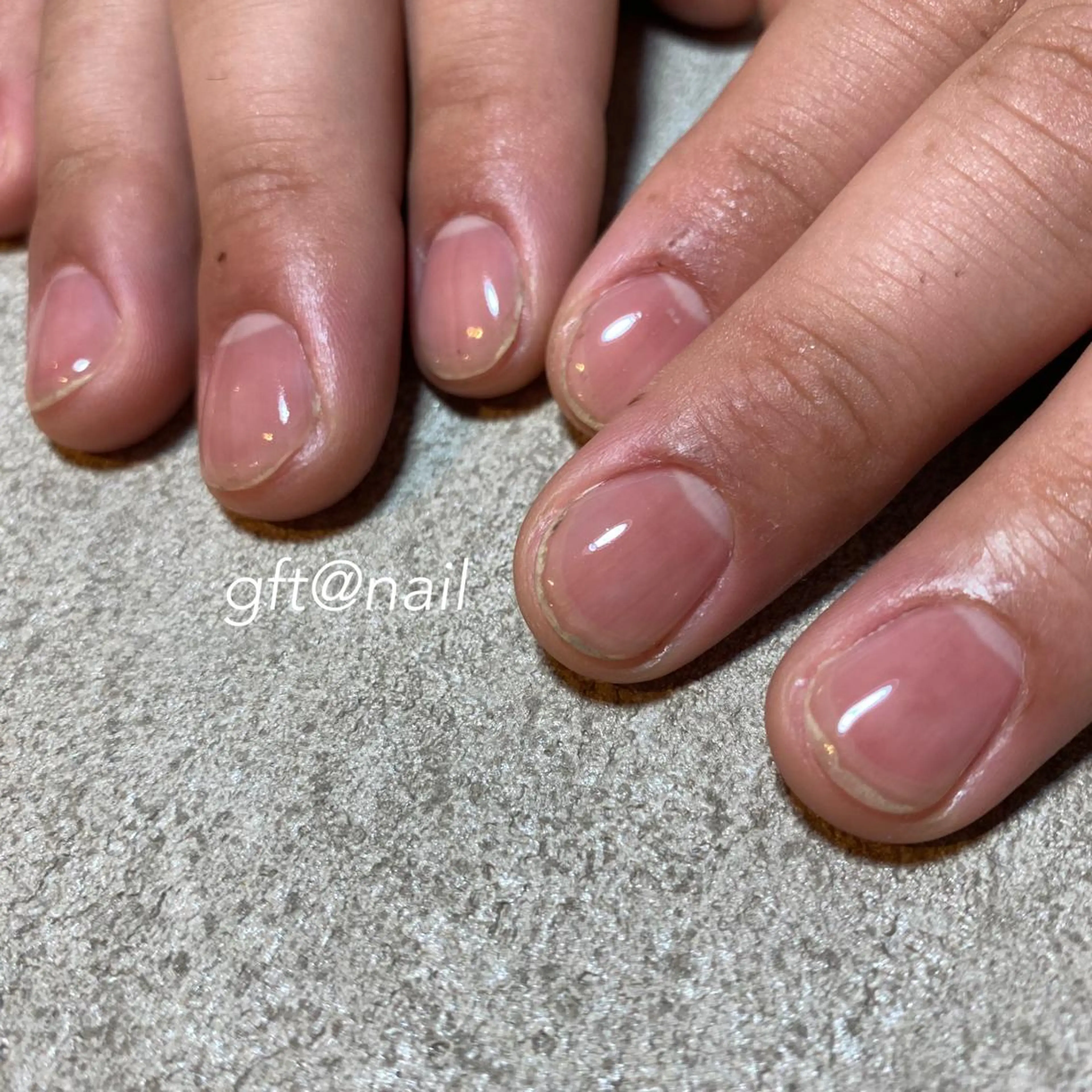 メンズ ネイル クリアネイル ジェルネイル etorca nailのネイルデザイン