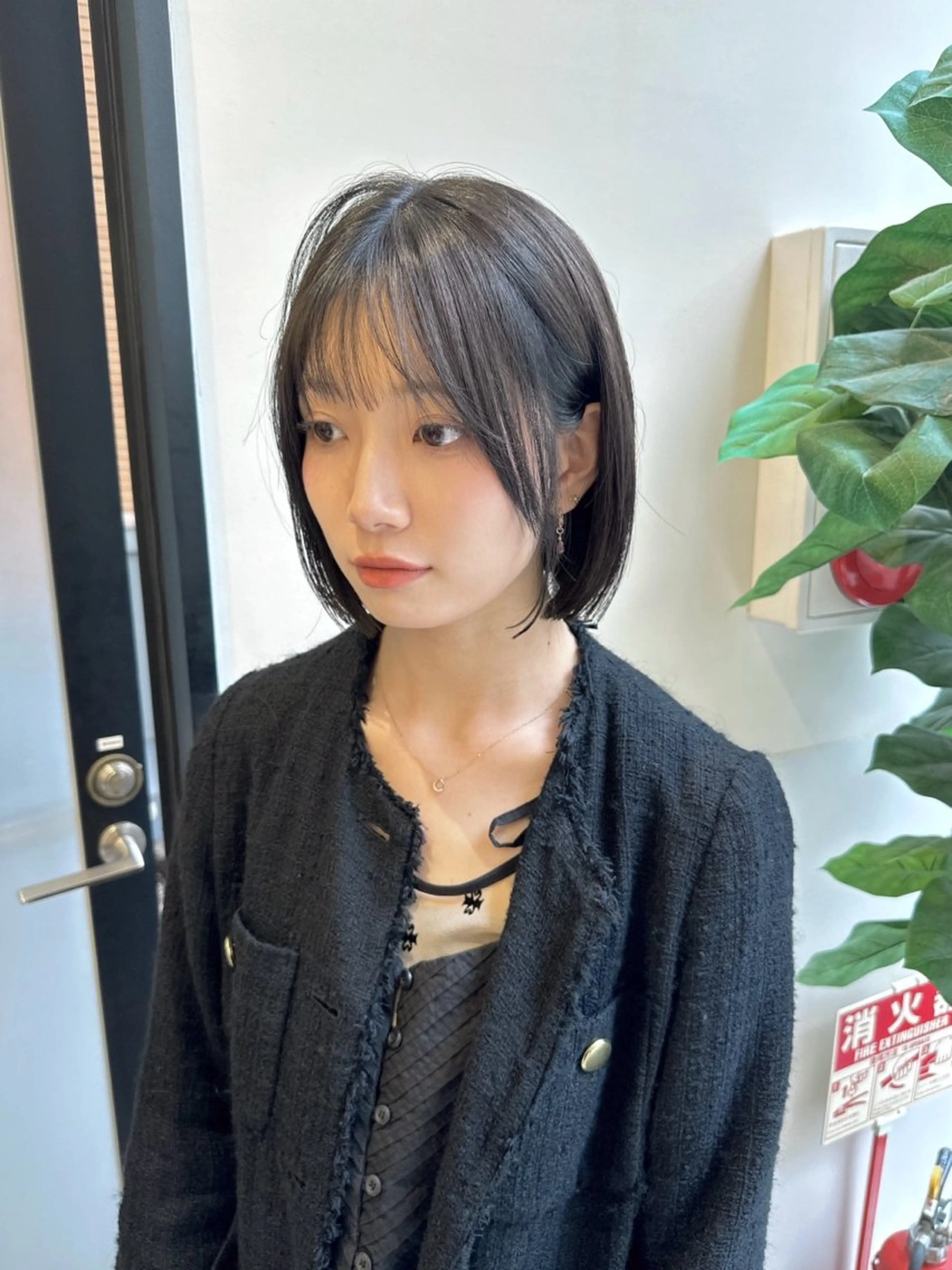 ショート カラー ブリーチ グレージュ ブリーチなしカラー ボブ 似合わせカット カット ヘアカラー トリートメント LUMO所属・矢野 晃平のヘアスタイル