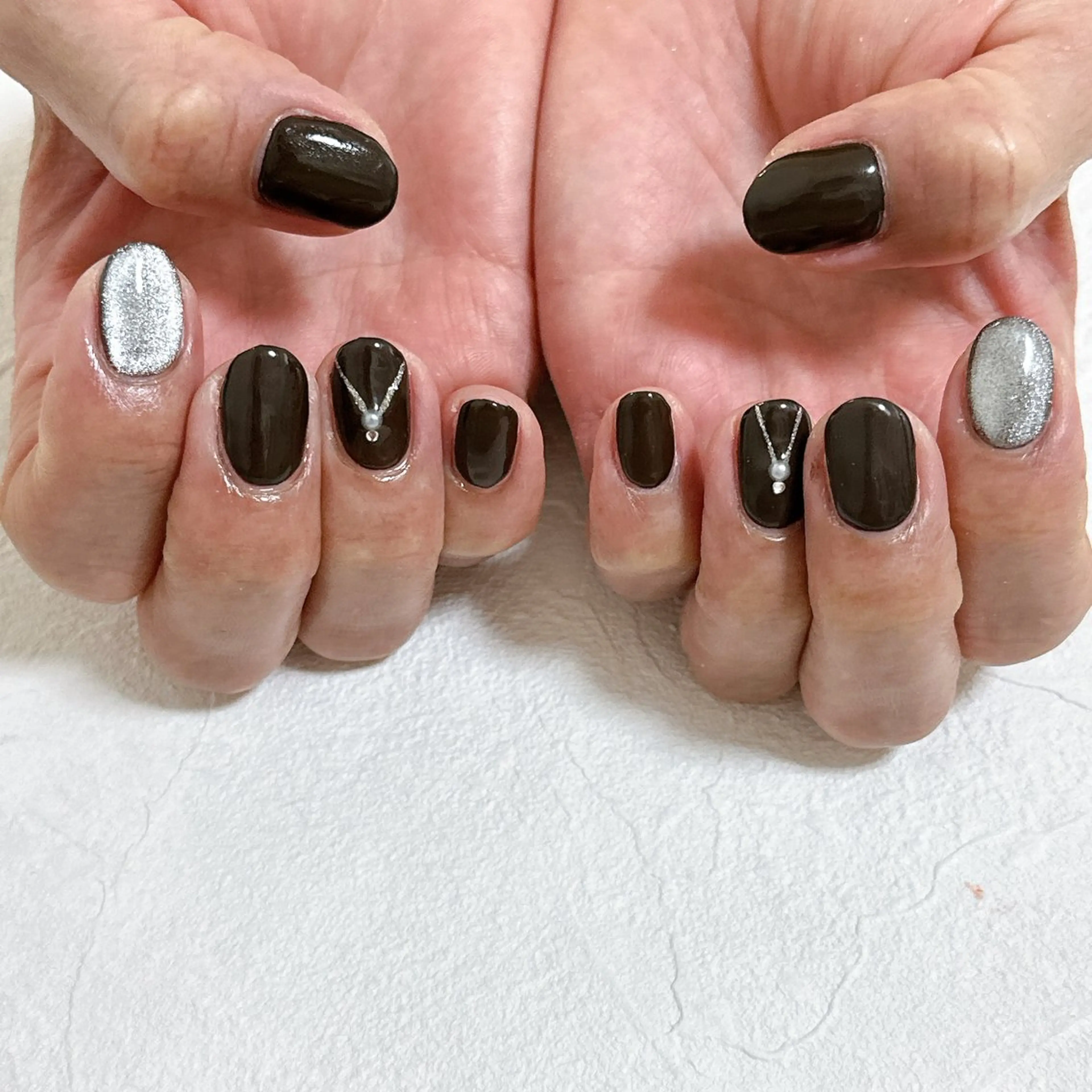 ネイル オーロラネイル べっ甲ネイル フットネイル フレンチネイル ジェルネイル ハンドネイル Mogu nail 二子玉川のネイルデザイン