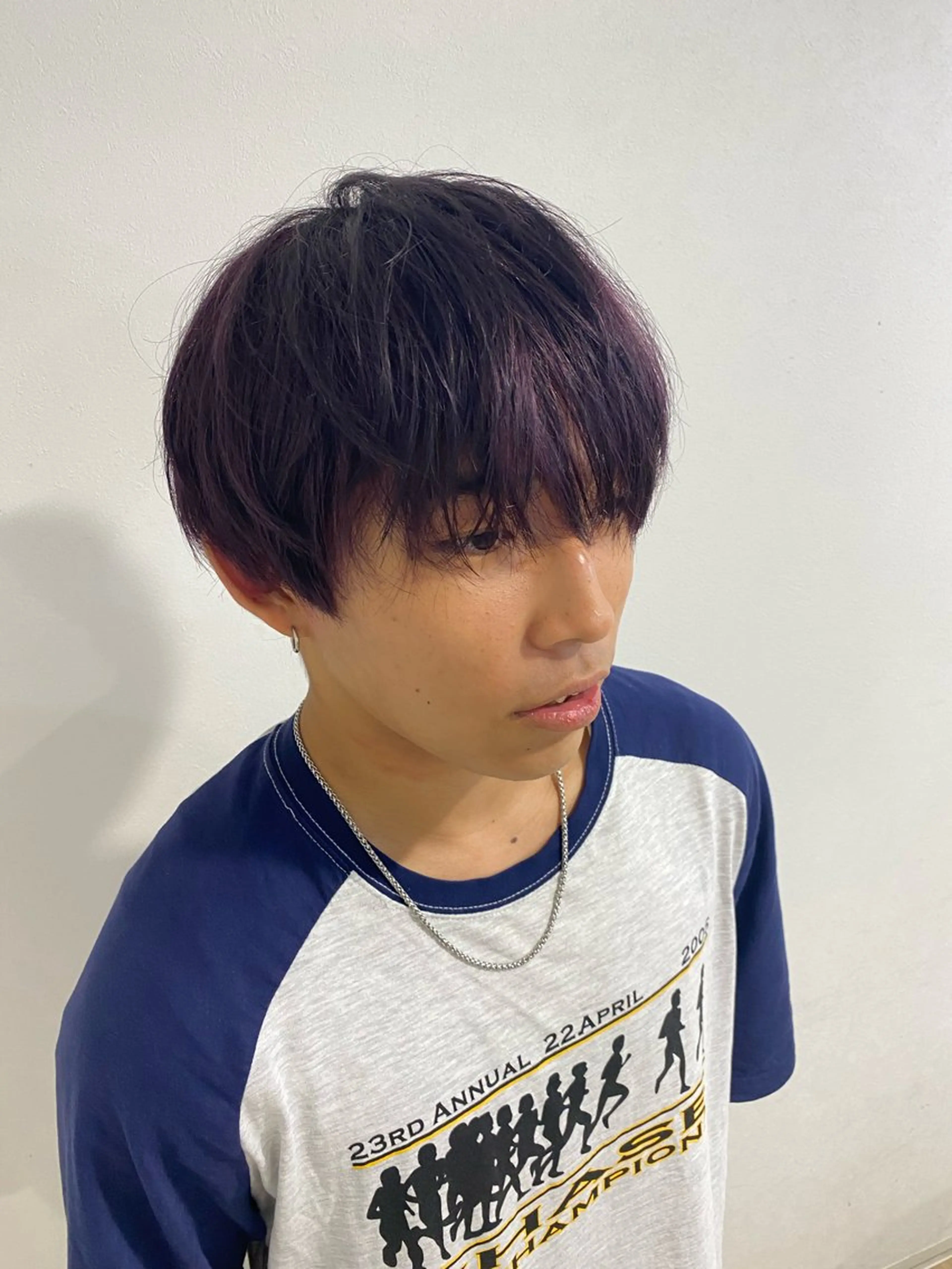 カラー メンズ ピンクカラー CIEN lime所属・松下 育未のヘアスタイル
