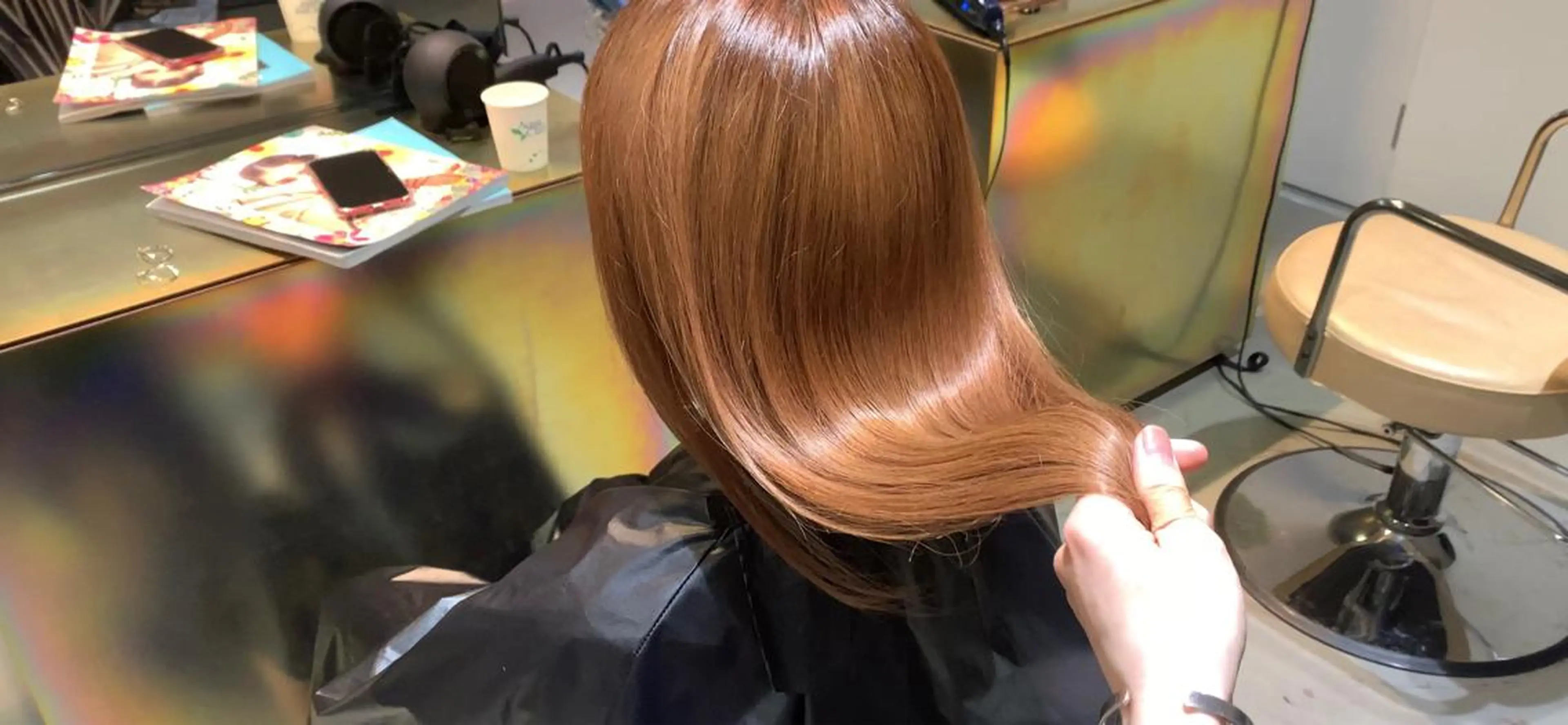セミロング パーマ 髪質改善 tension 【テンション】のヘアスタイル