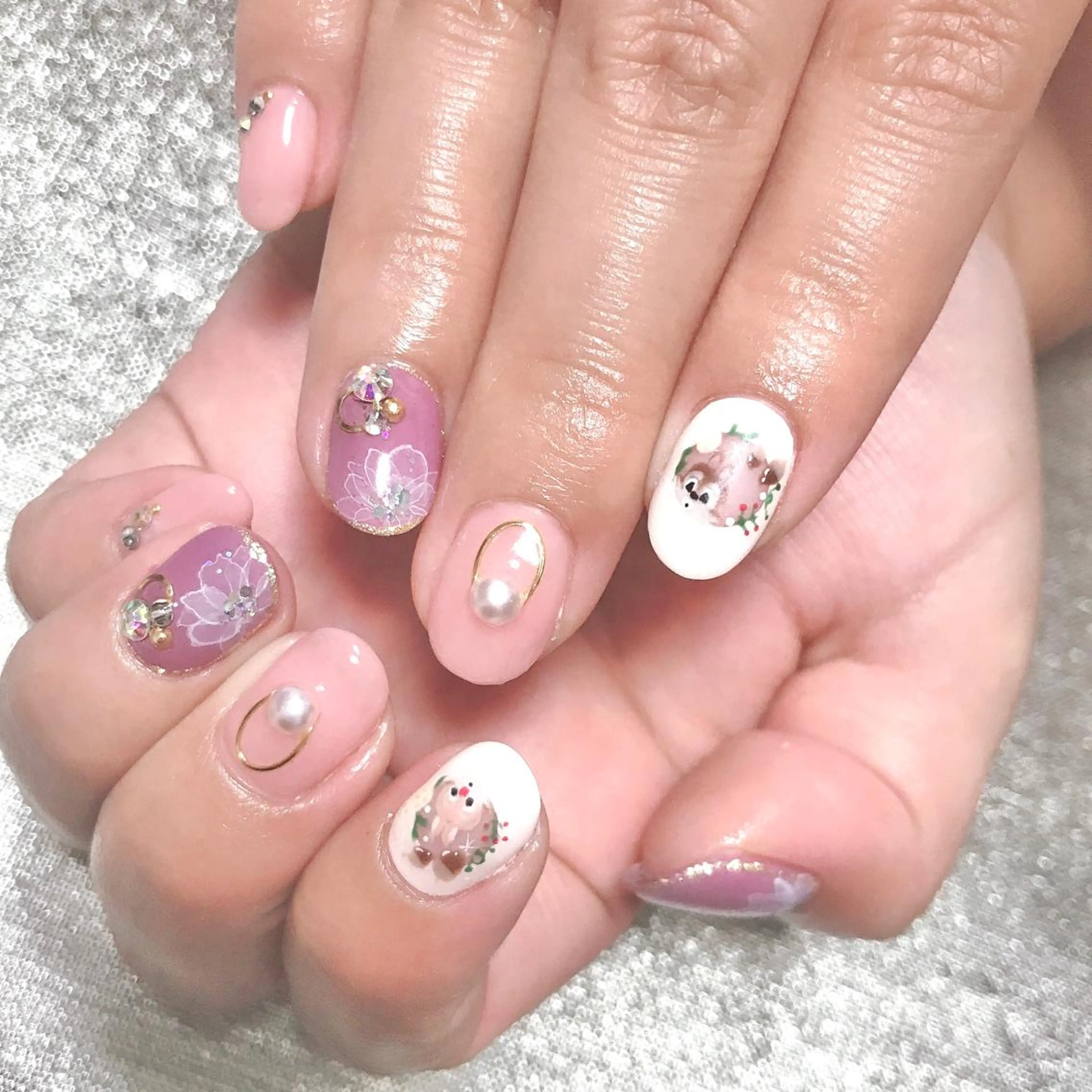 ネイル アートネイル フラワーネイル ワンカラーネイル ネイルチップ ステラ marikominoのネイルデザイン