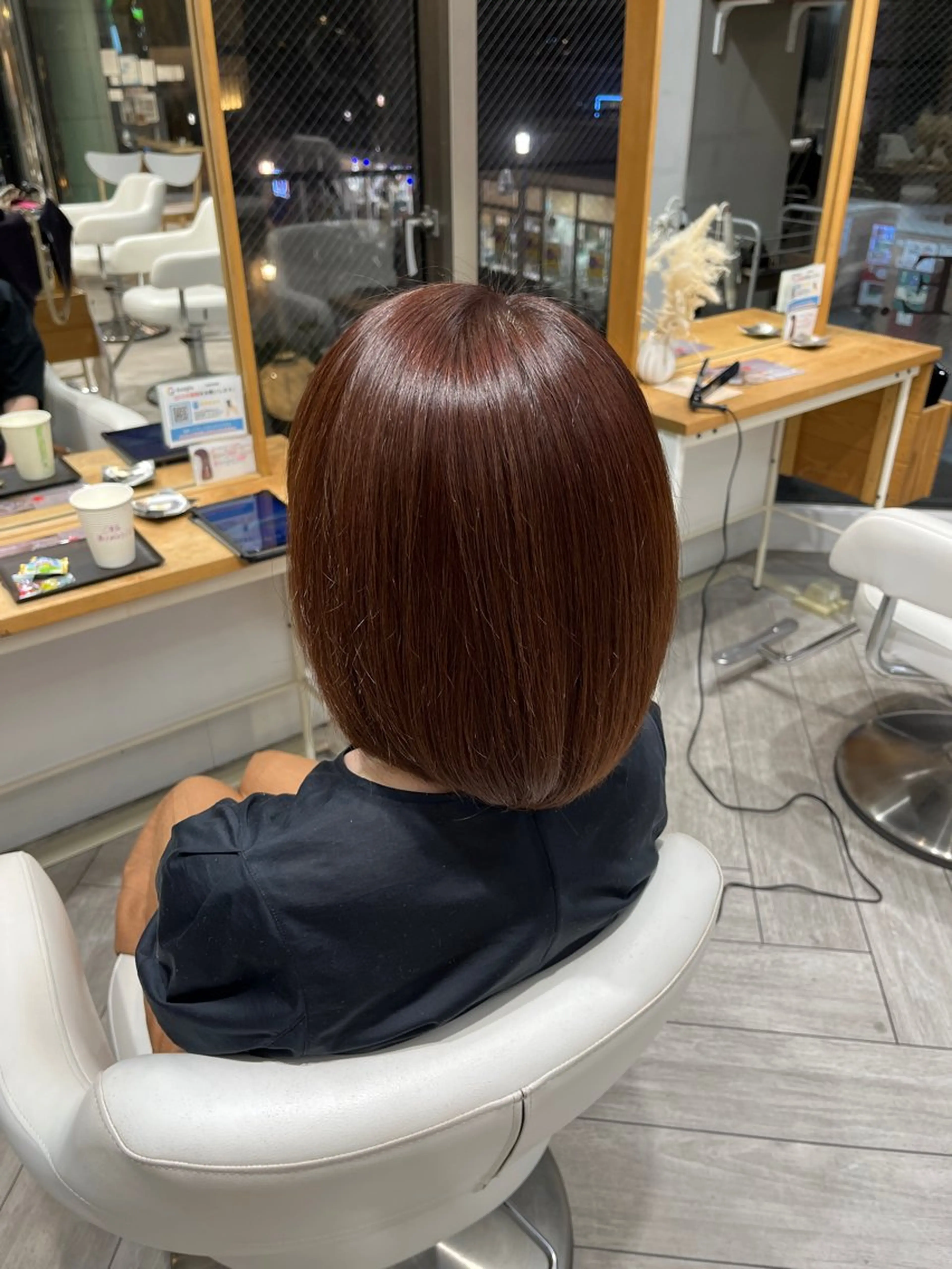 ミディアム カラー ブラウンカラー カット ヘアカラー AVANCE 広島本通り店所属・森 千聡のヘアスタイル