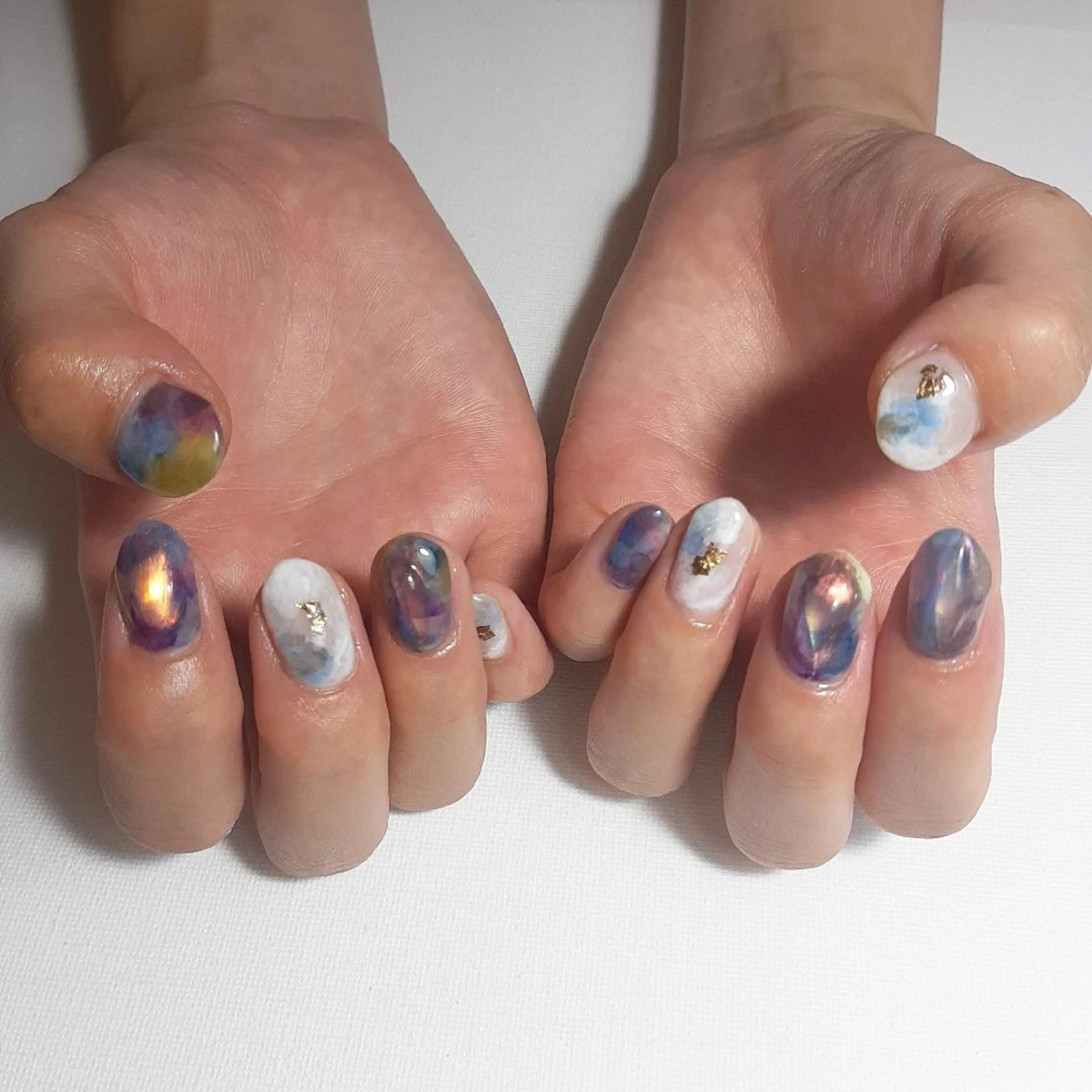 ネイル ジェルネイル 持ち込み ニュアンスネイル ショートネイル owlnail /持込みデザイン専門のネイルデザイン
