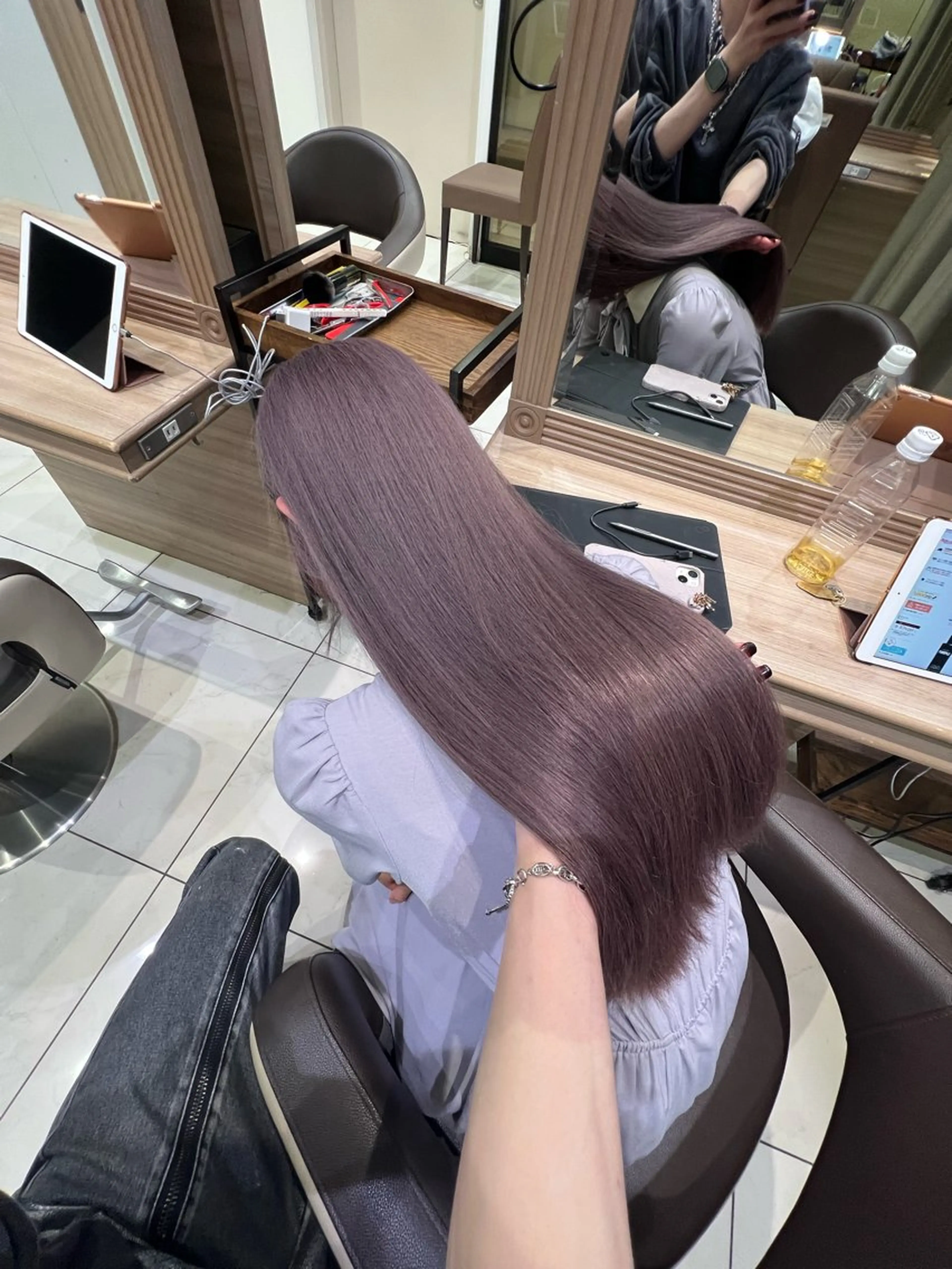 ロング カラー ヘアカラー トリートメント 艶髪ハイトーン 💎りゅうやのヘアスタイル