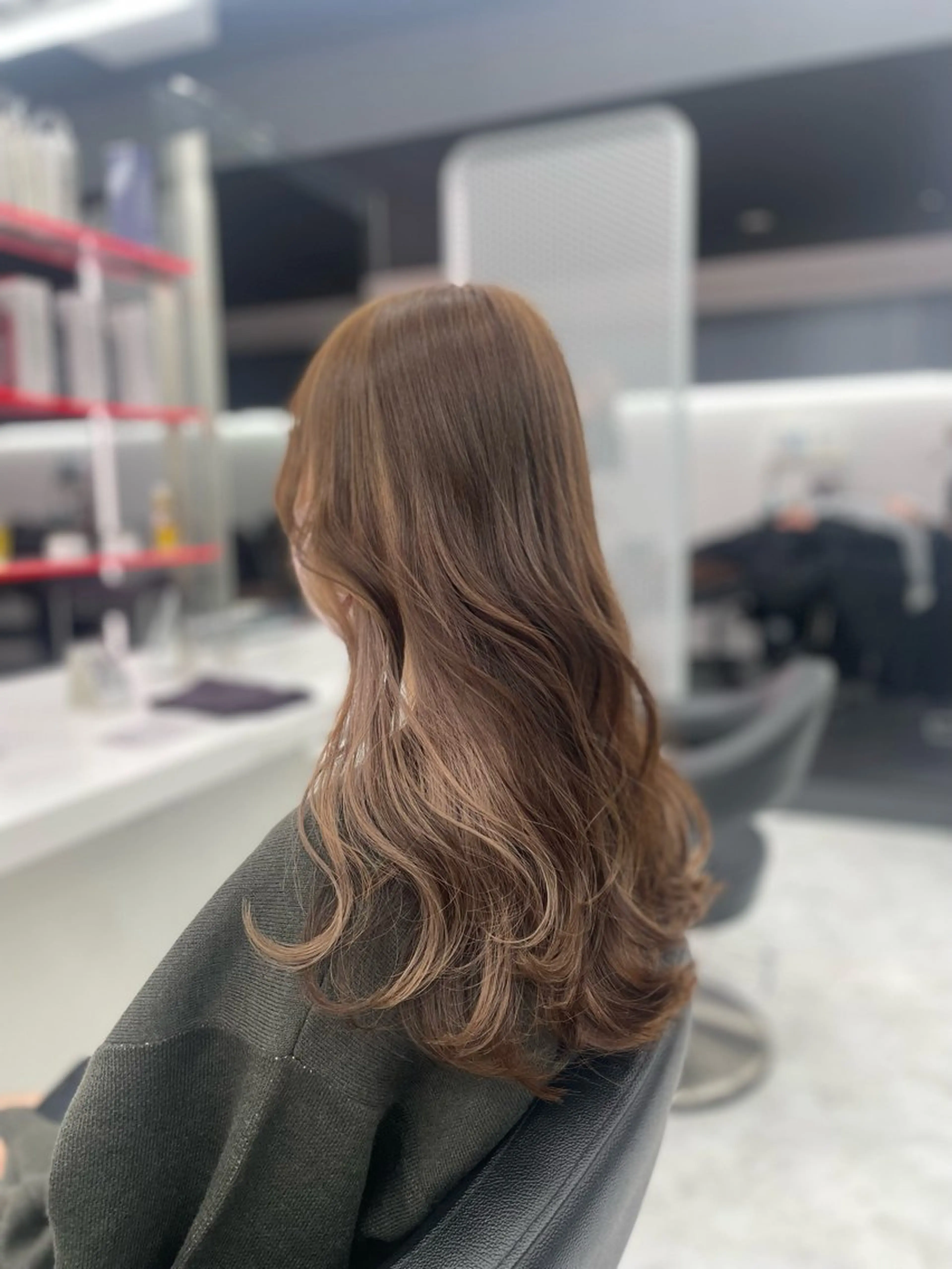 セミロング ヘアカラー トリートメント ヘアセット GO TODAY SHAiR SALON所属・🤍韓国トレンド ヘア🤍miku🤍のヘアスタイル