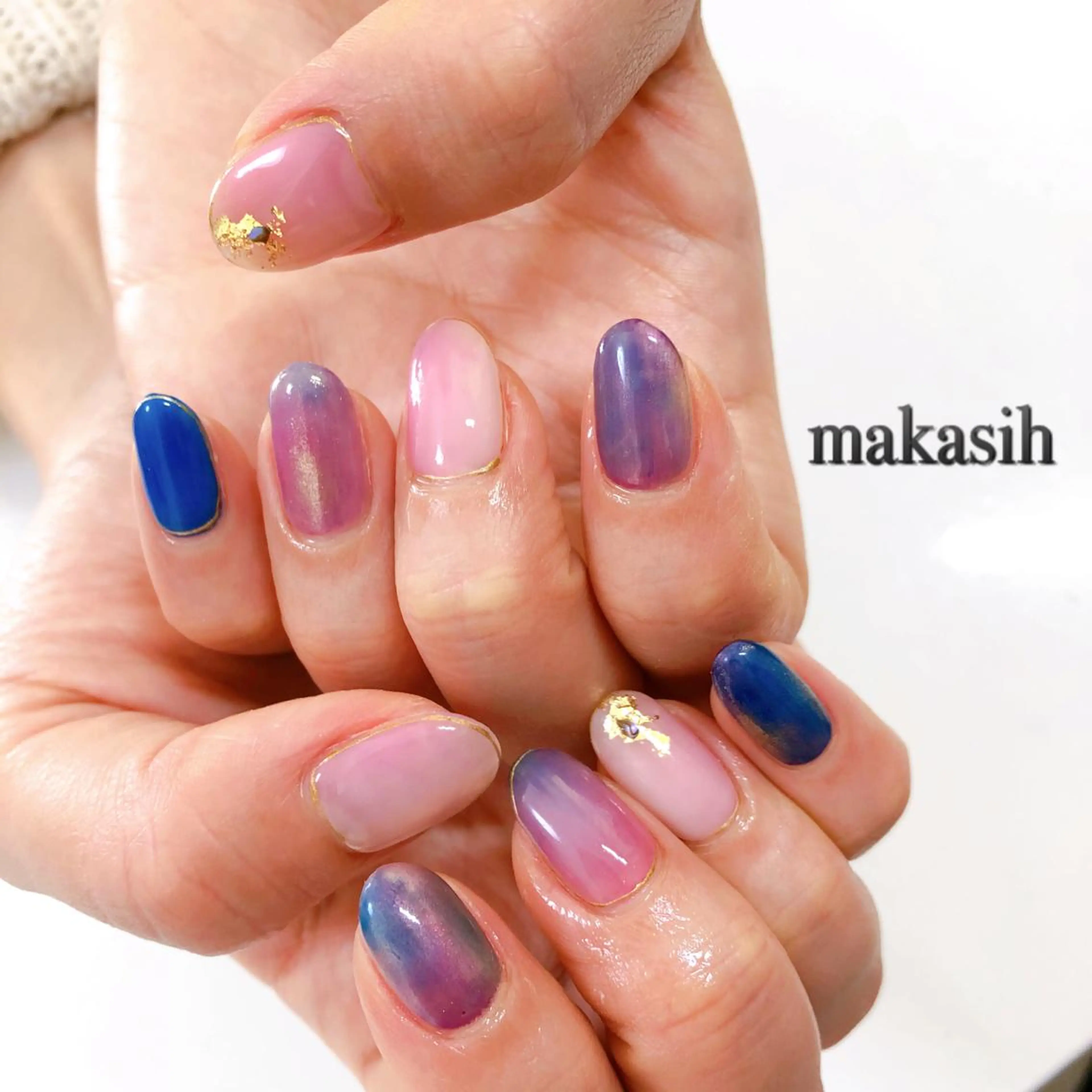 ネイル オーロラネイル ニュアンスネイル 濱田 美菜子のエステ・リラクイメージ