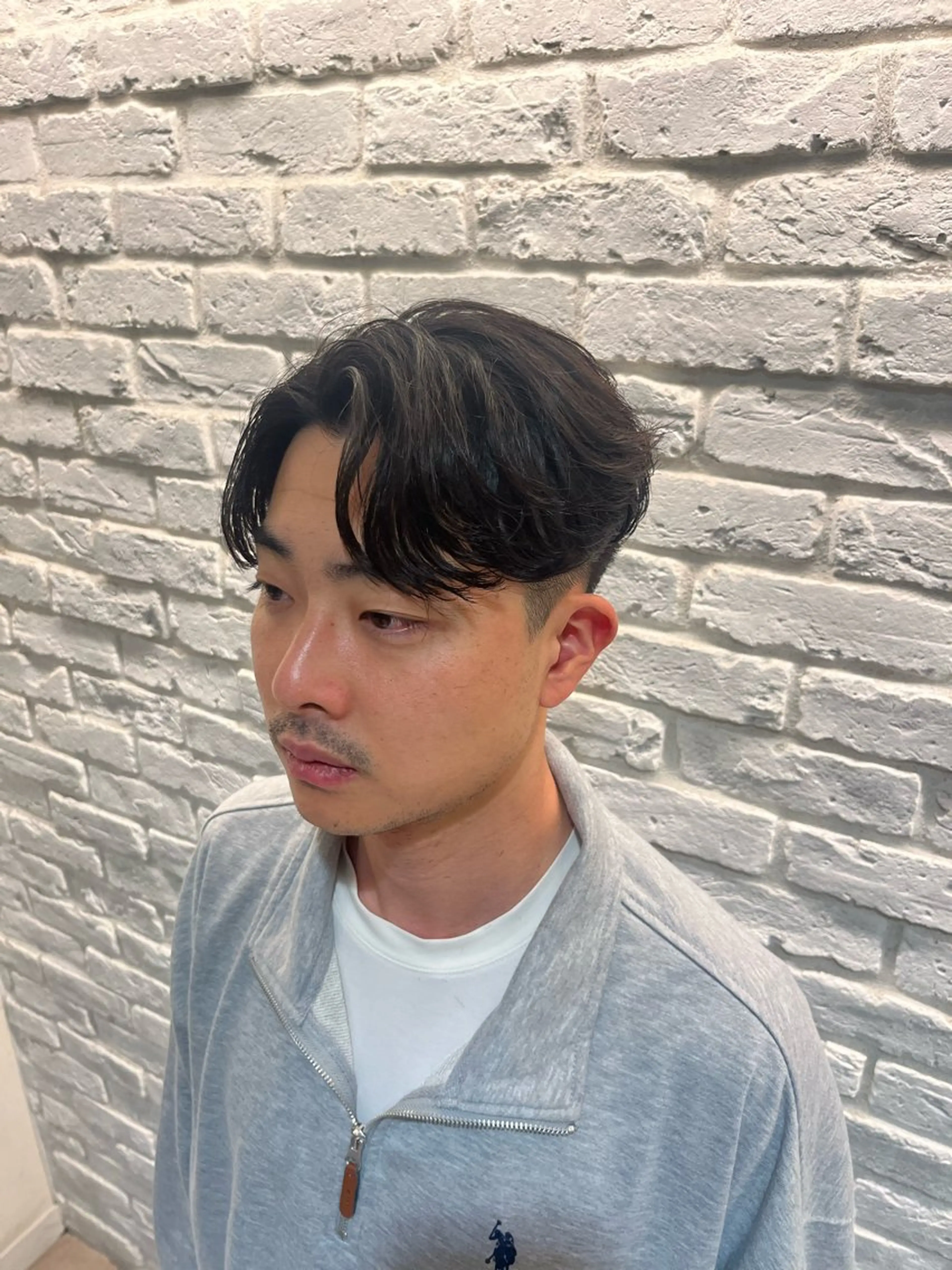 パーマ メンズ フェザーパーマ メンズパーマ BLUE       hair＆Life所属・メンズ特化 山崎  蓮のヘアスタイル