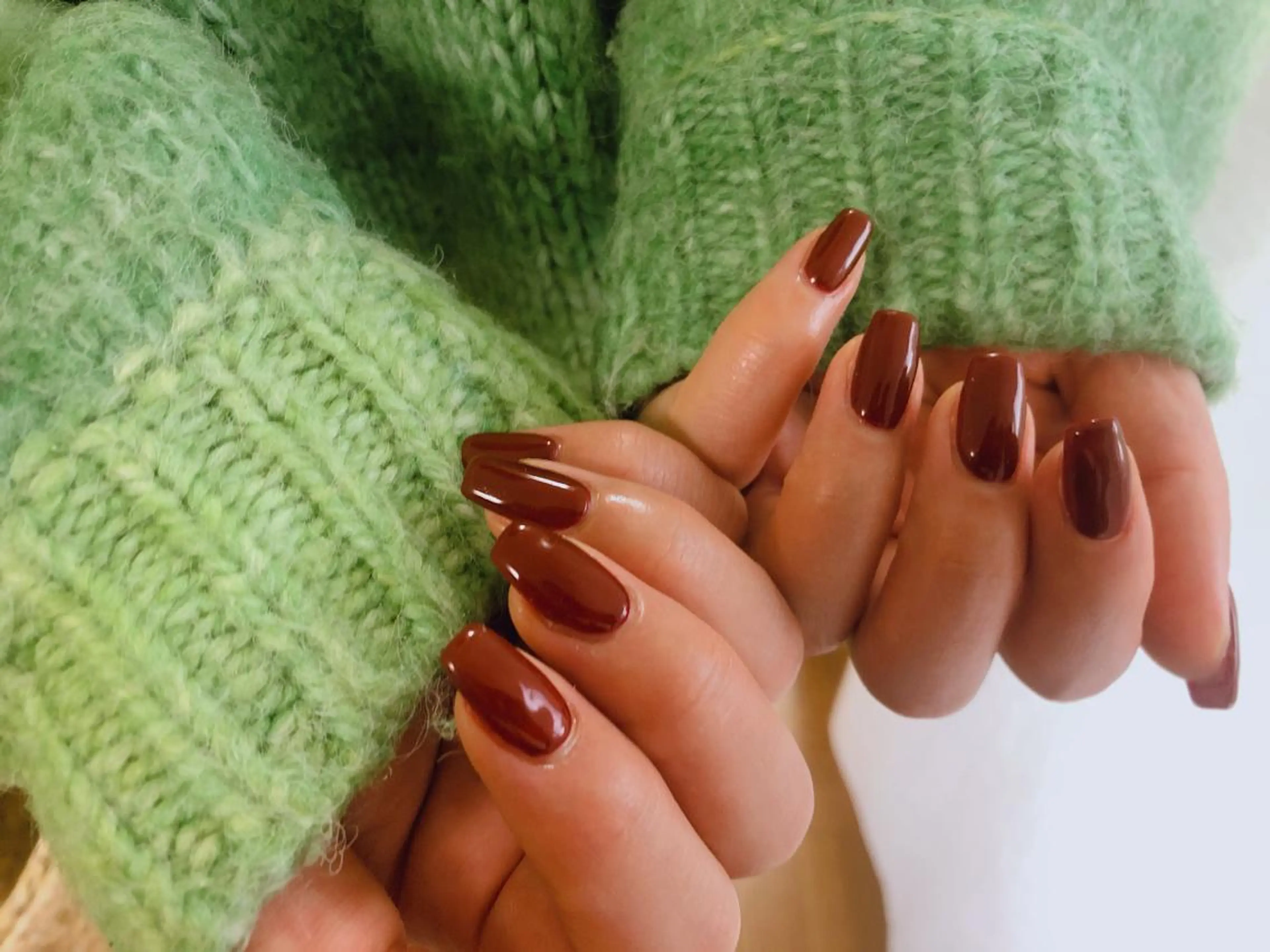 ネイル ボルドー ハンドネイル Mogu nail 二子玉川のネイルデザイン