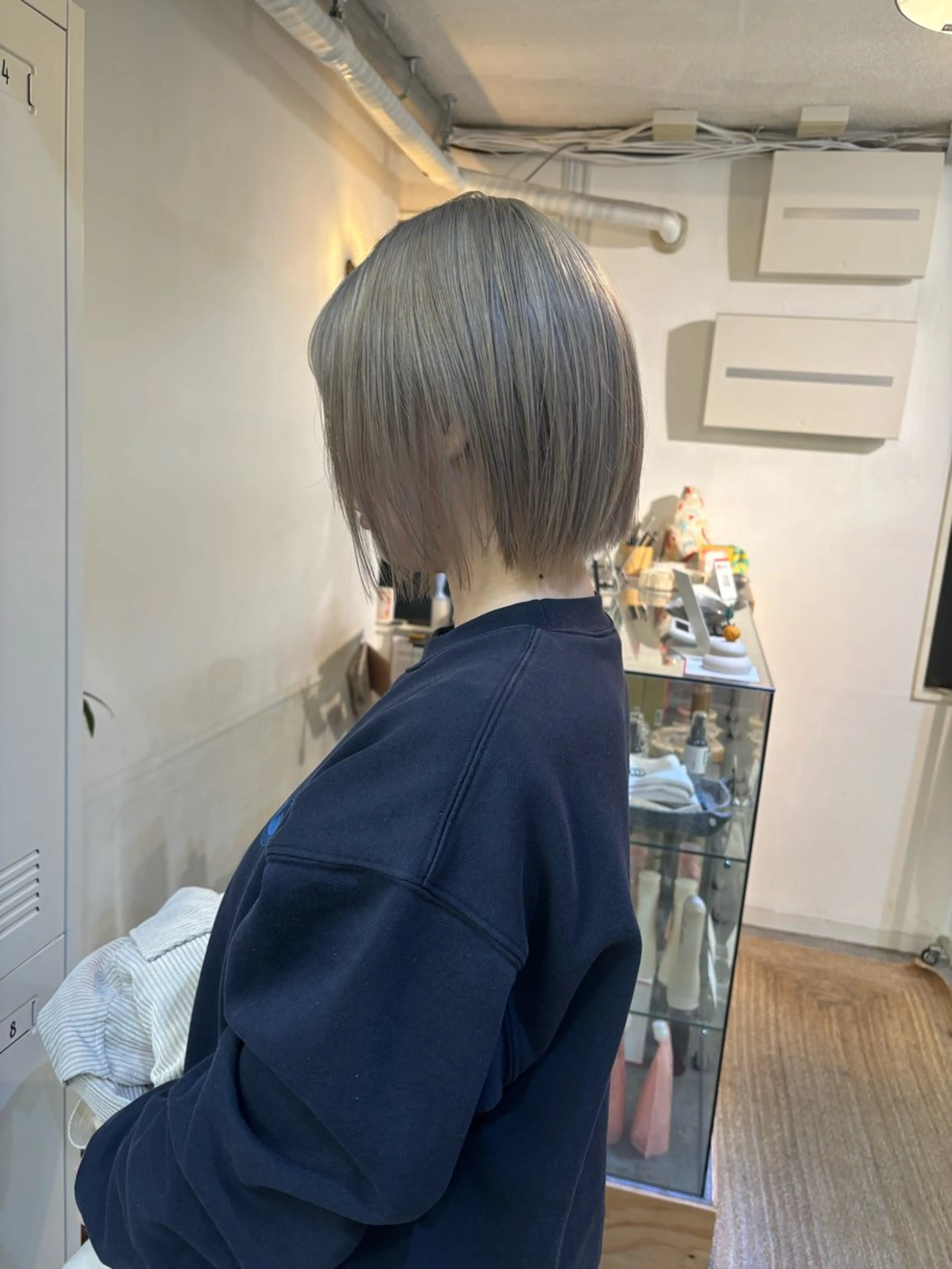 ショート カラー ブリーチ ヘアカラー sakura🌸 レイヤー/nelkeのヘアスタイル