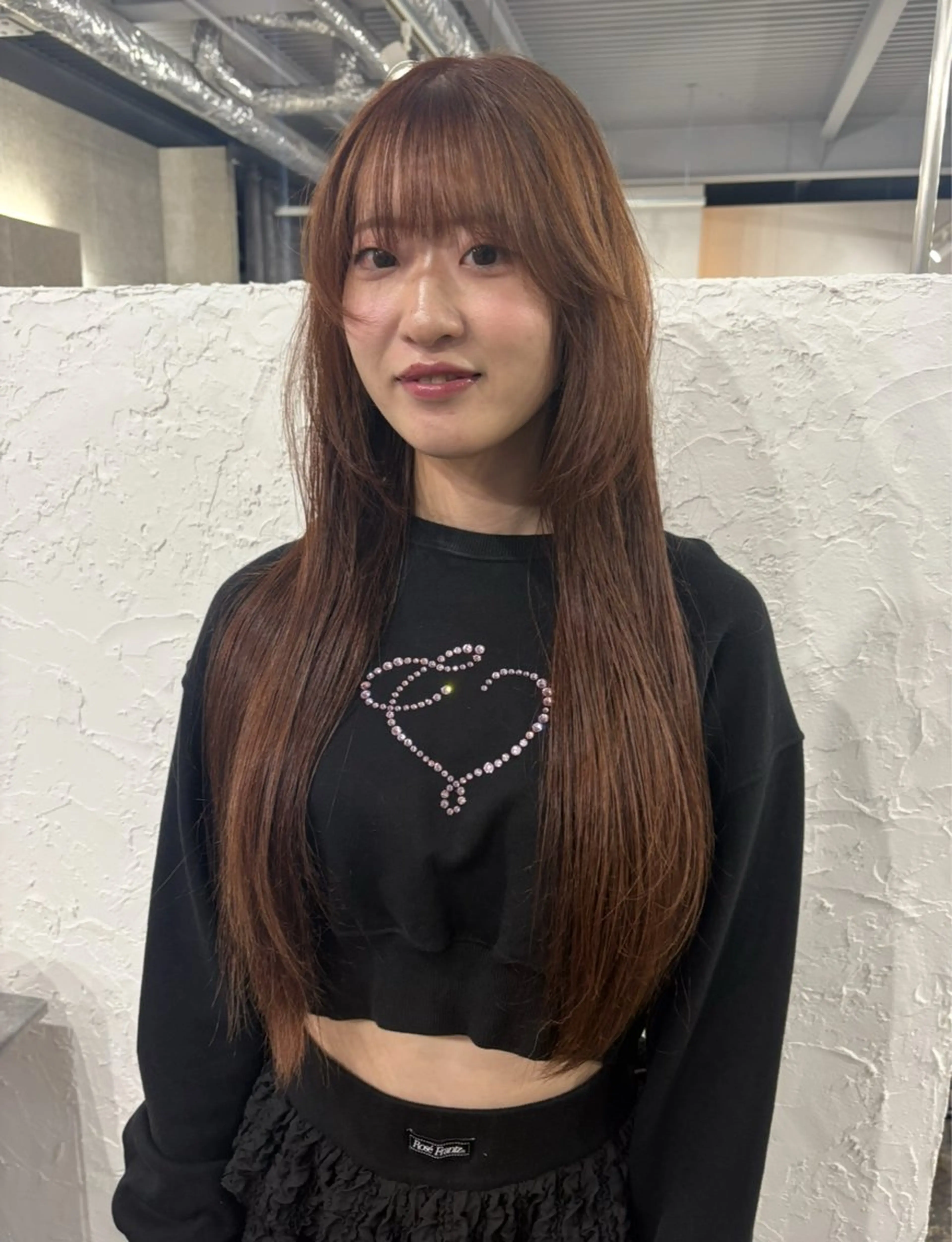 ロング ヘアカラー Iwama momokaのヘアスタイル