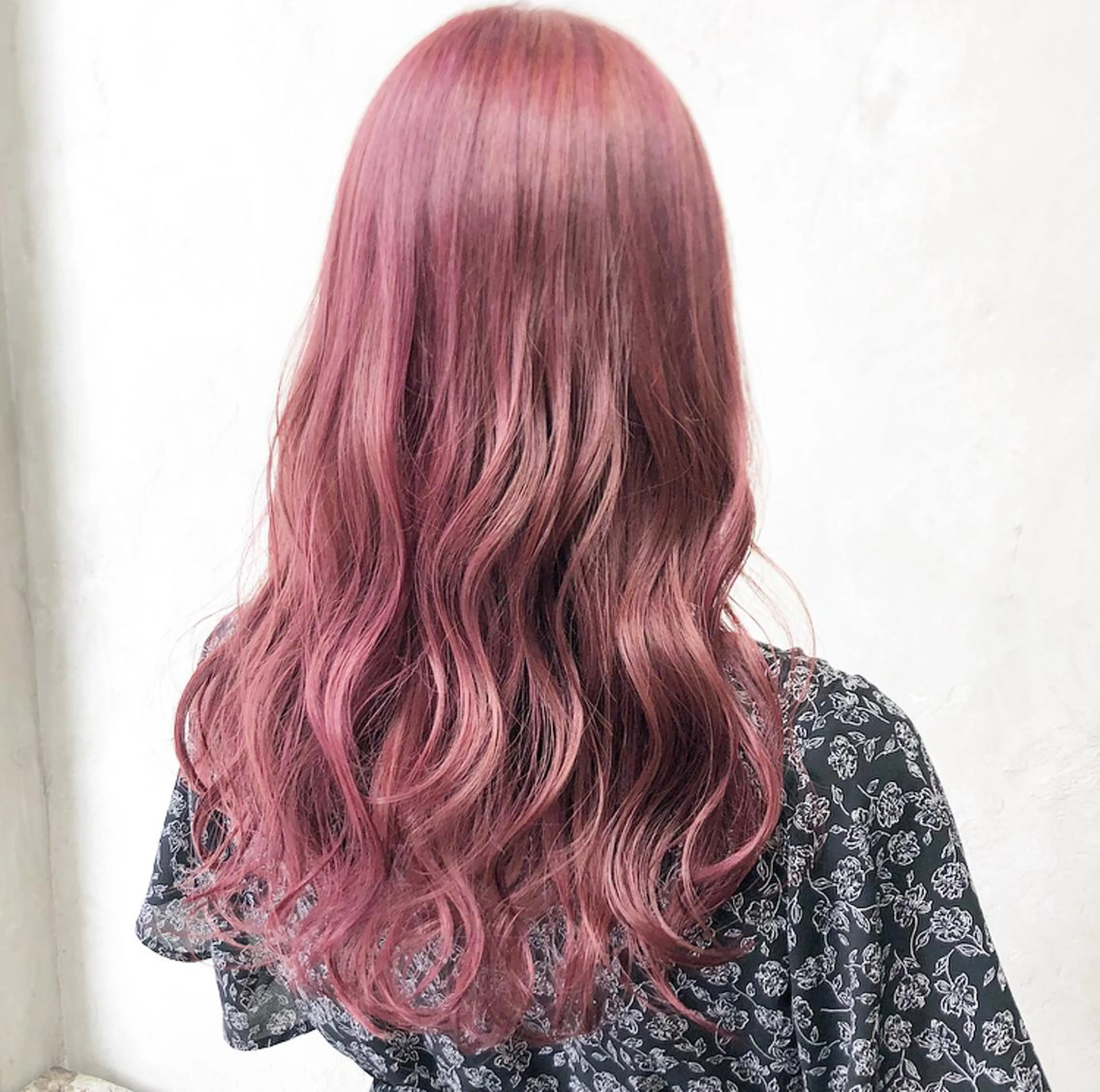ロング カラー パーマ ヘアアレンジ メンズ 艶ピンク*ヘアセット 🌙shioriのヘアスタイル