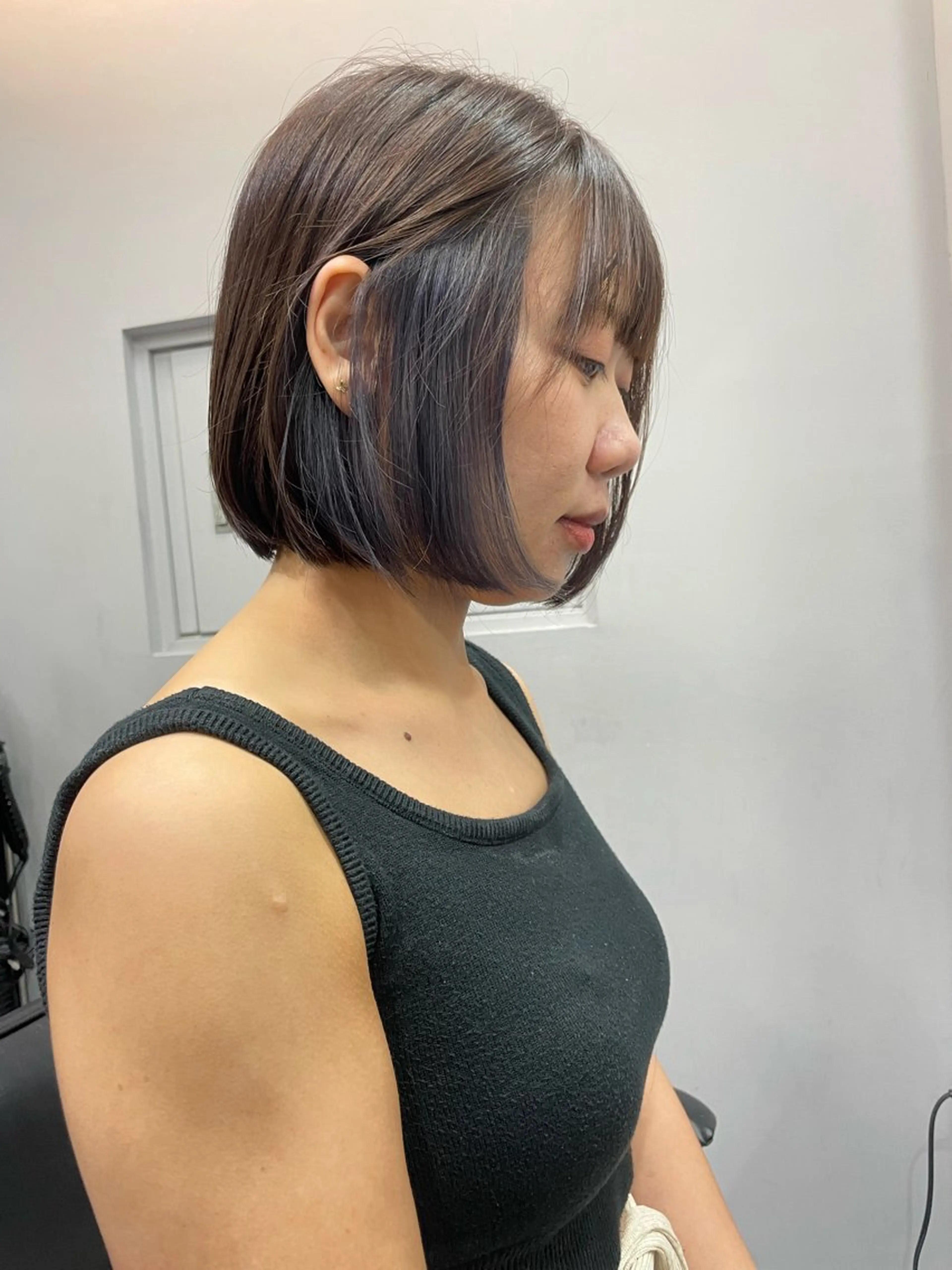 ショート ヘアカラー トリートメント ケアブリーチ/ エクステ/レイヤーのヘアスタイル