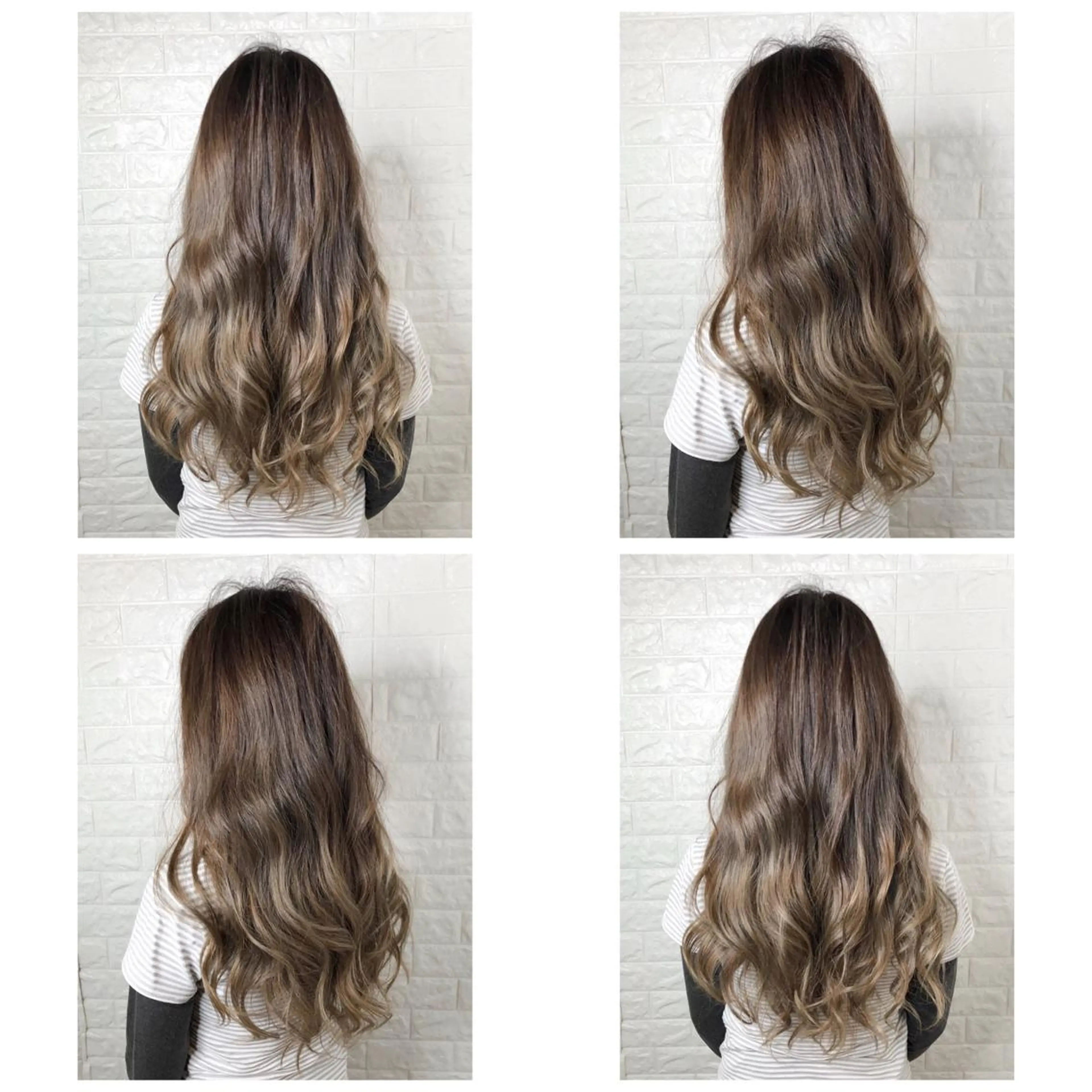 ロング カラー バレイヤージュ ベージュカラー 透明感カラー グラデーションカラー ハイライトカラー KIZU 髪質改善 オカルト怪談のヘアスタイル