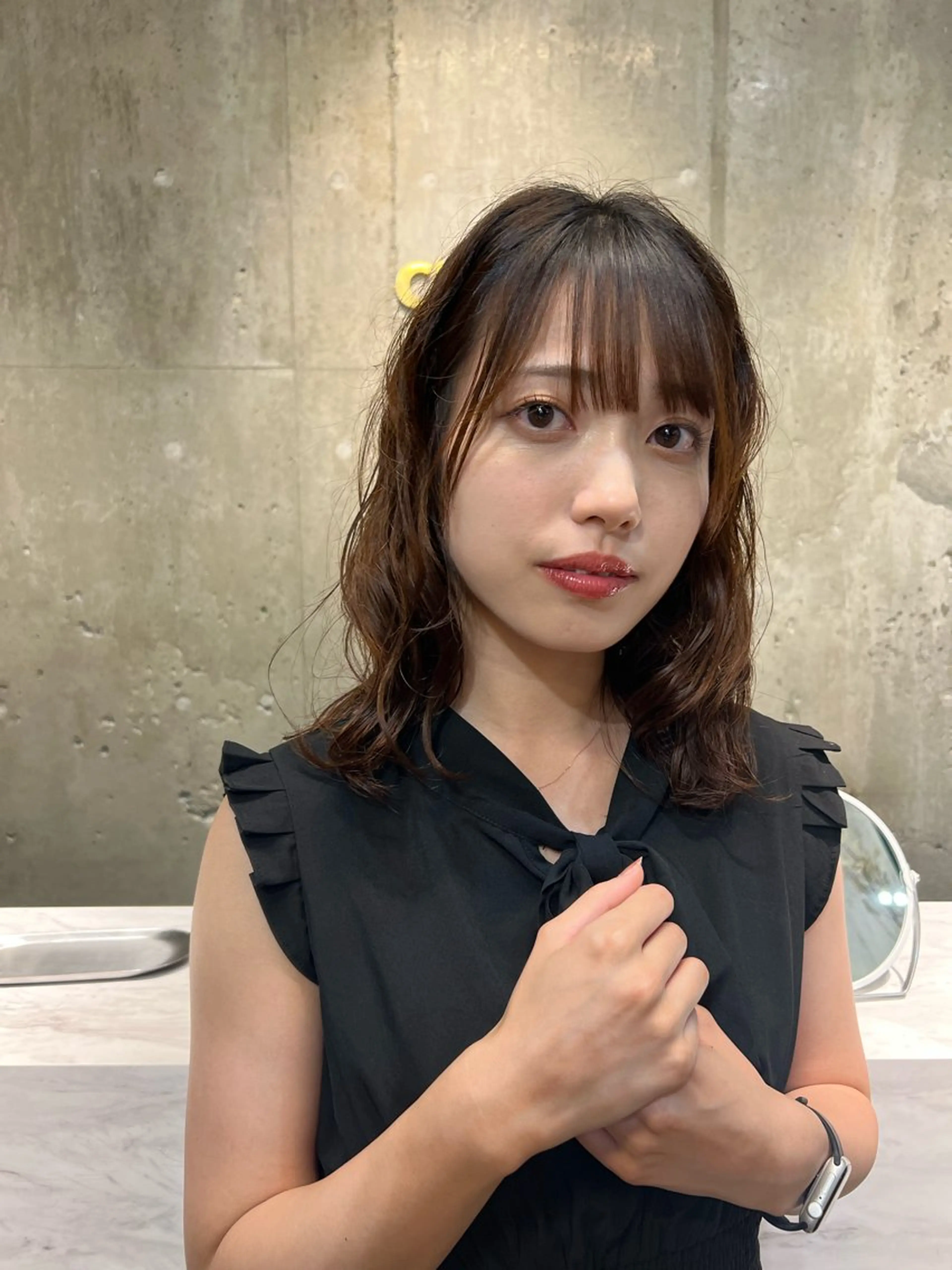 ミディアム パーマ パーマ ROBBY所属・松井美樹/似合わせ ガーリー・韓国のヘアスタイル