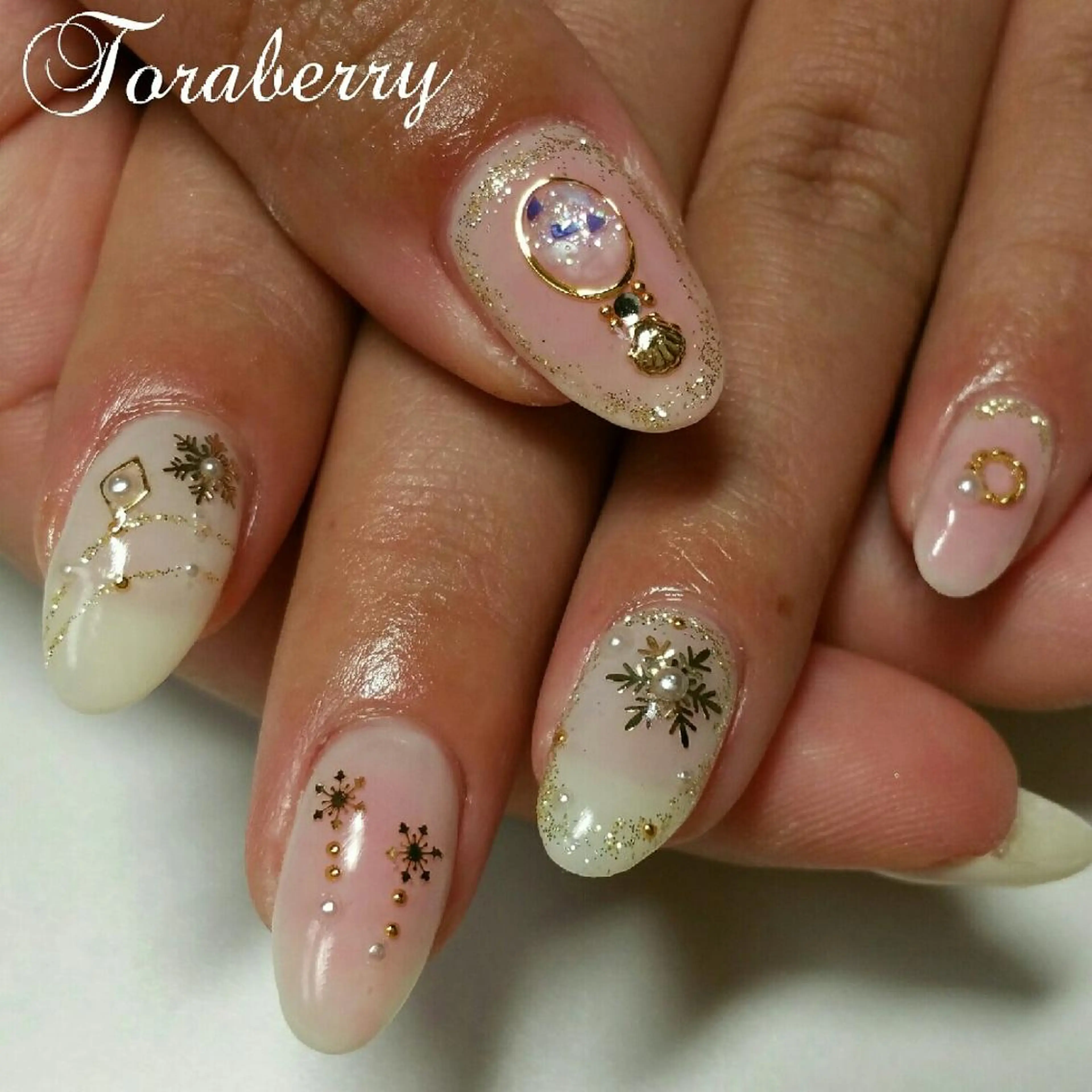 ネイル 持ち込み 冬ネイル ネイリスト なつみのネイルデザイン