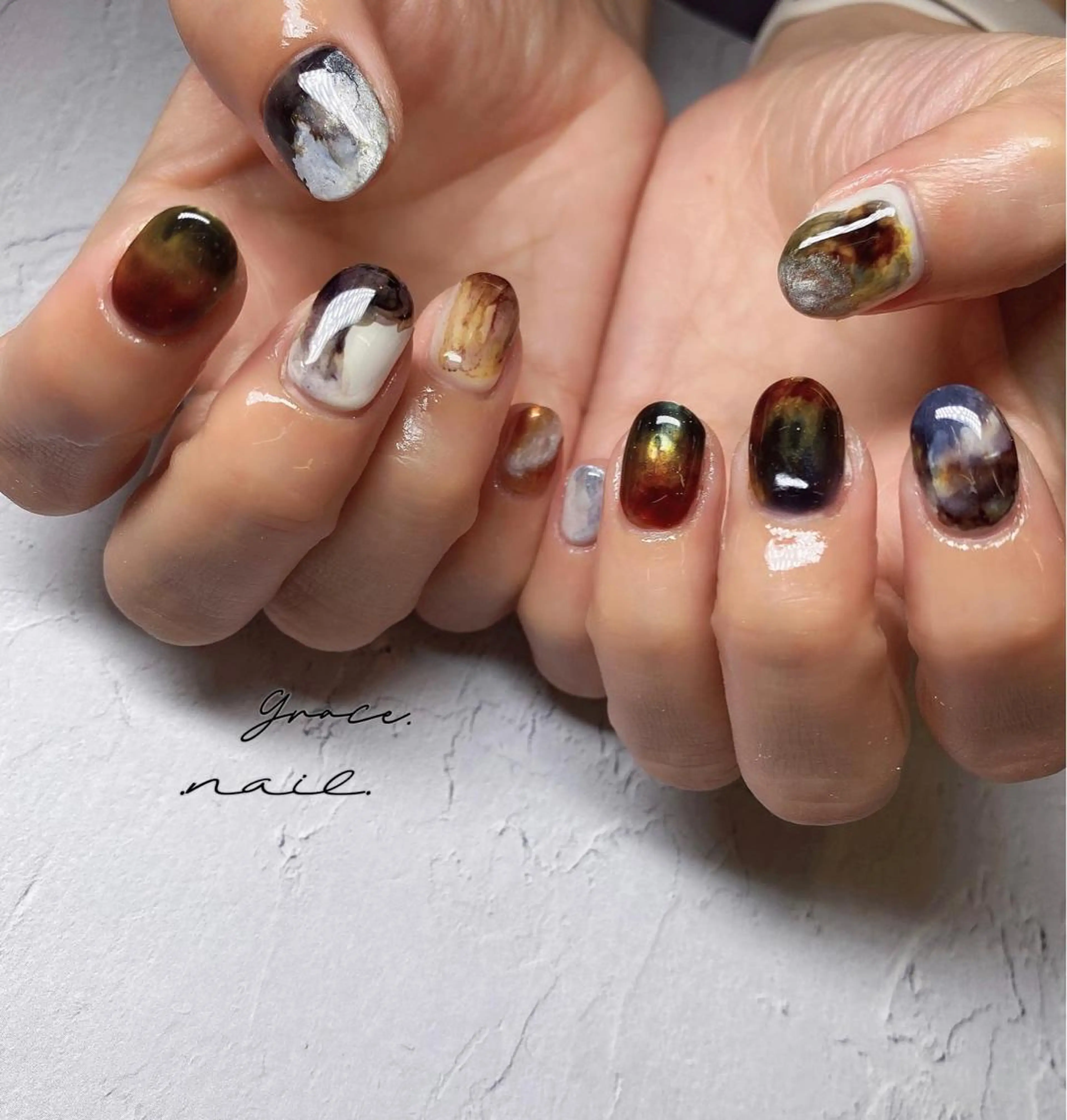 ネイル ハンドネイル ☆*｡Grace Nail｡*☆のネイルデザイン