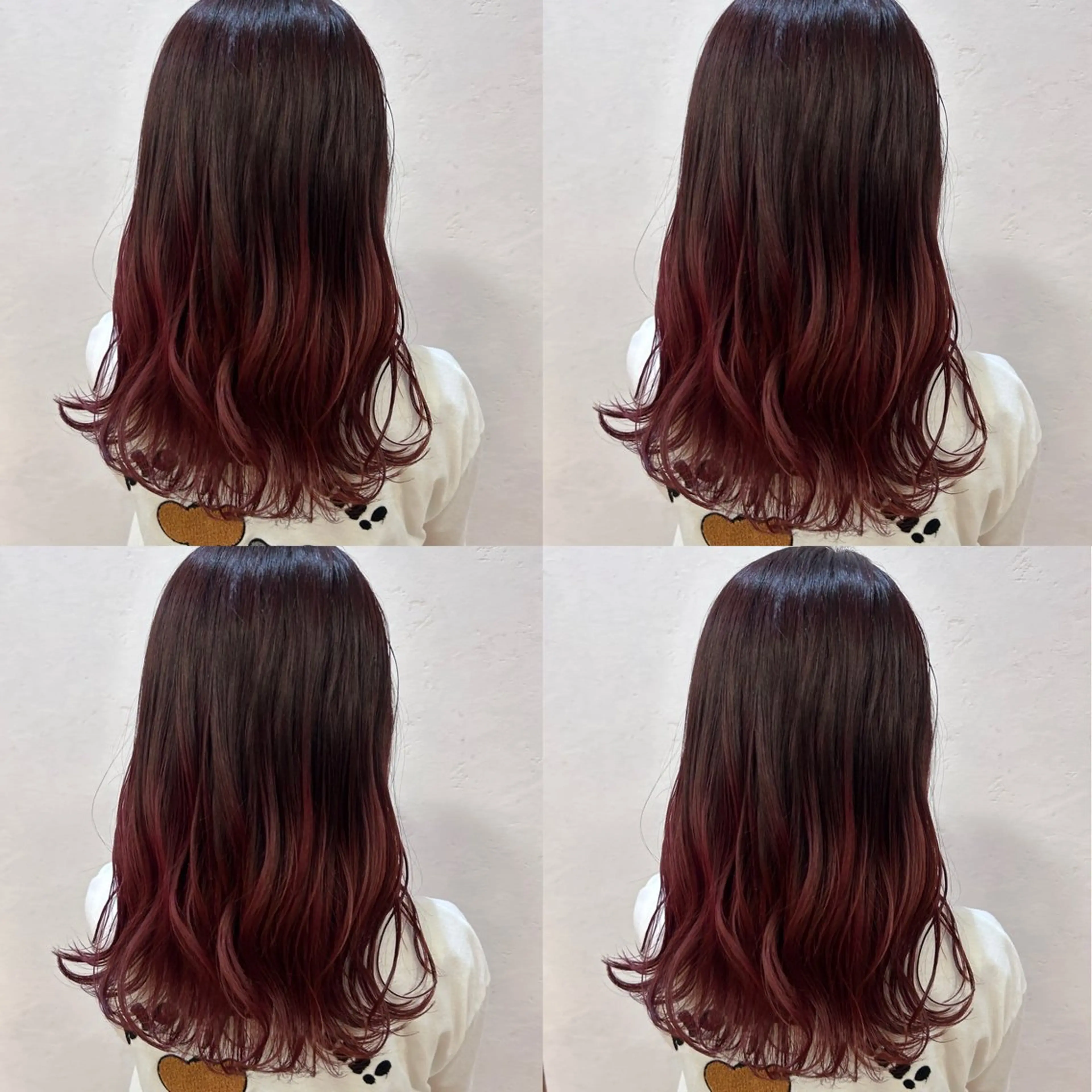 セミロング 河口 友里のヘアスタイル