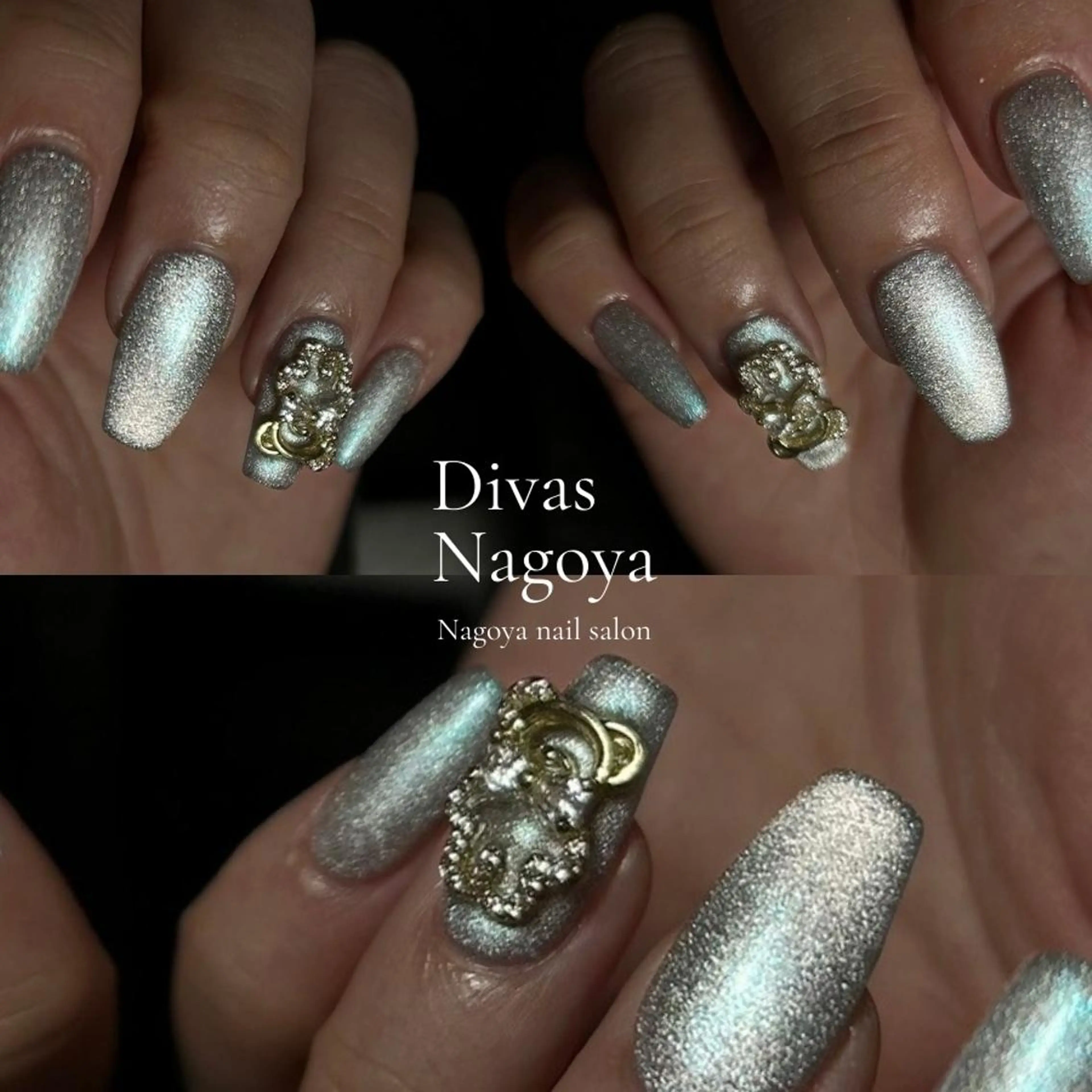 ネイル アートネイル 韓国ネイル マットネイル ミラーネイル ニュアンスネイル 💕Dig.nail Hideyo🌸のネイルデザイン