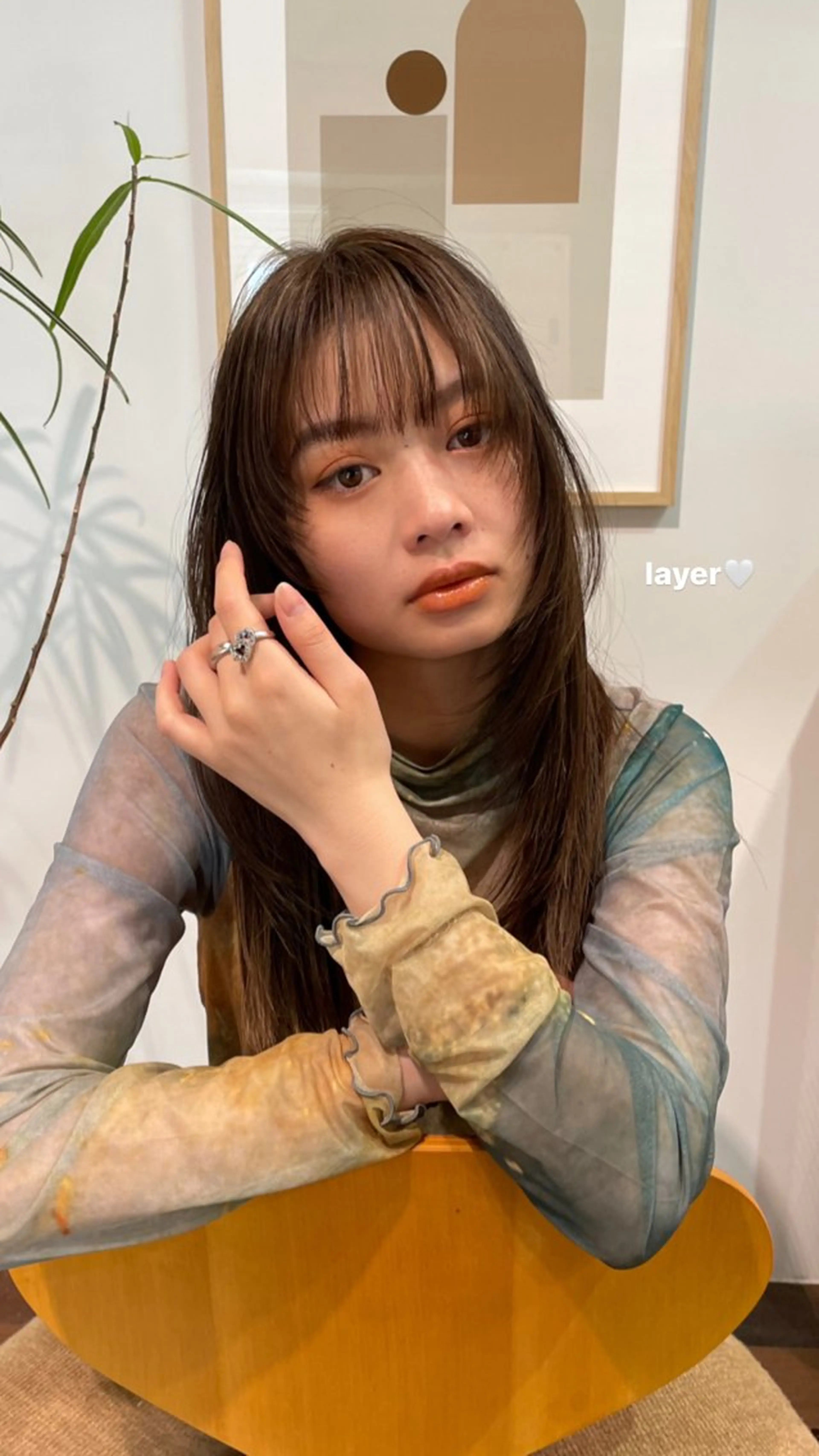 ロング レイヤーカット トリートメント レイヤーカット🎀 kanaのヘアスタイル