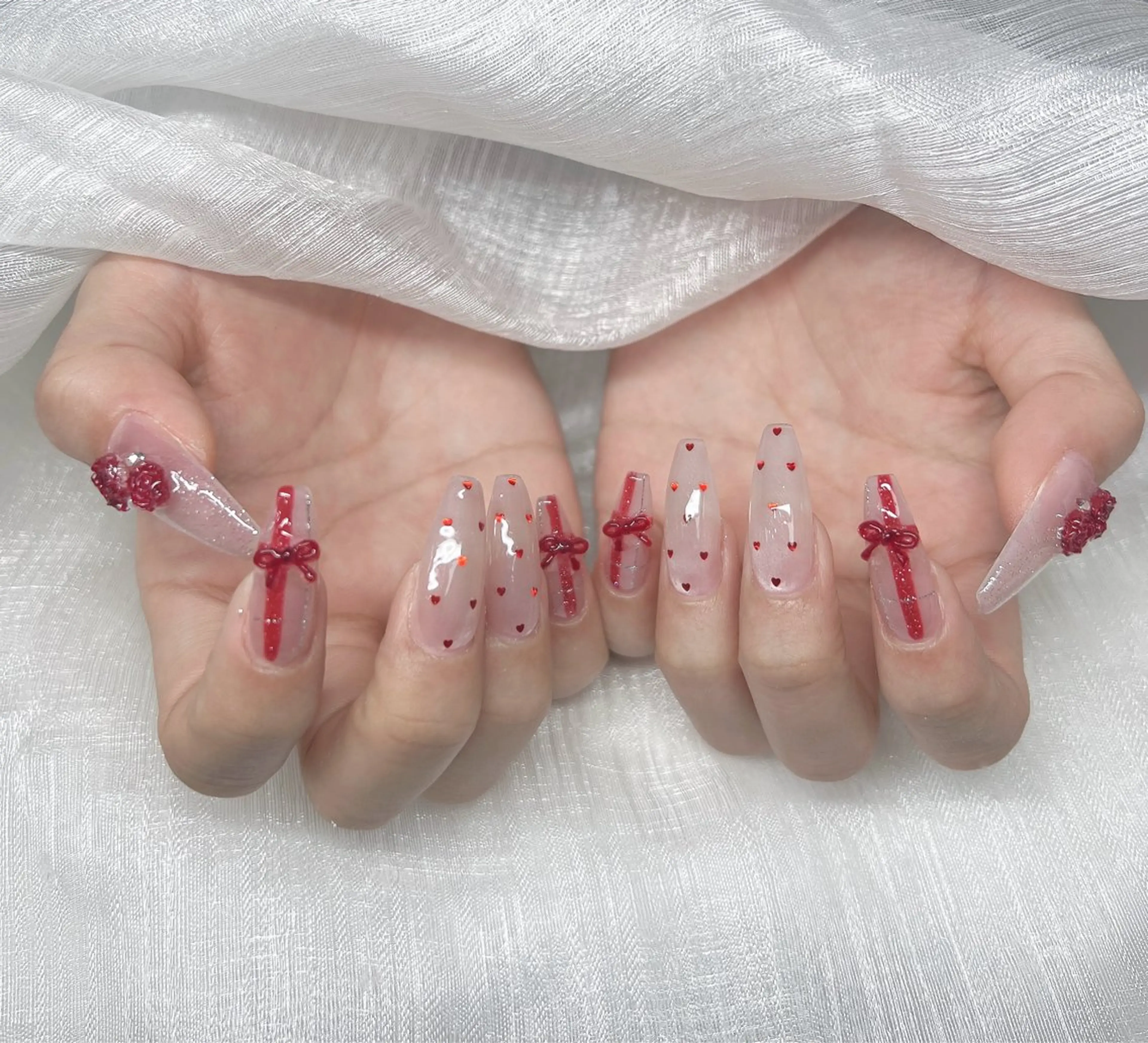 ネイル ハンドネイル Lee Nails チップ長さだし専門店のネイルデザイン