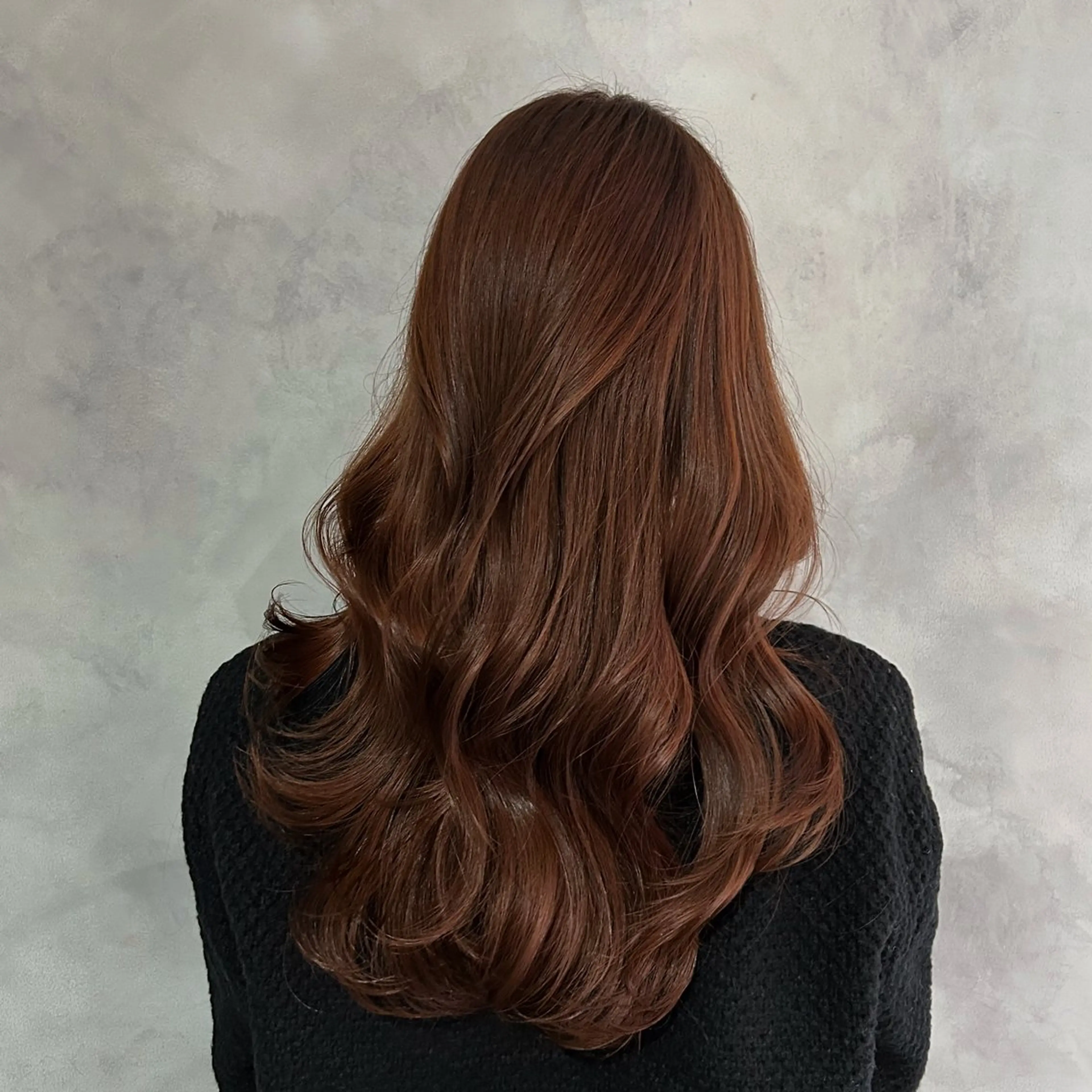 ロング カット ヘアカラー トリートメント 谷 亜澄のヘアスタイル