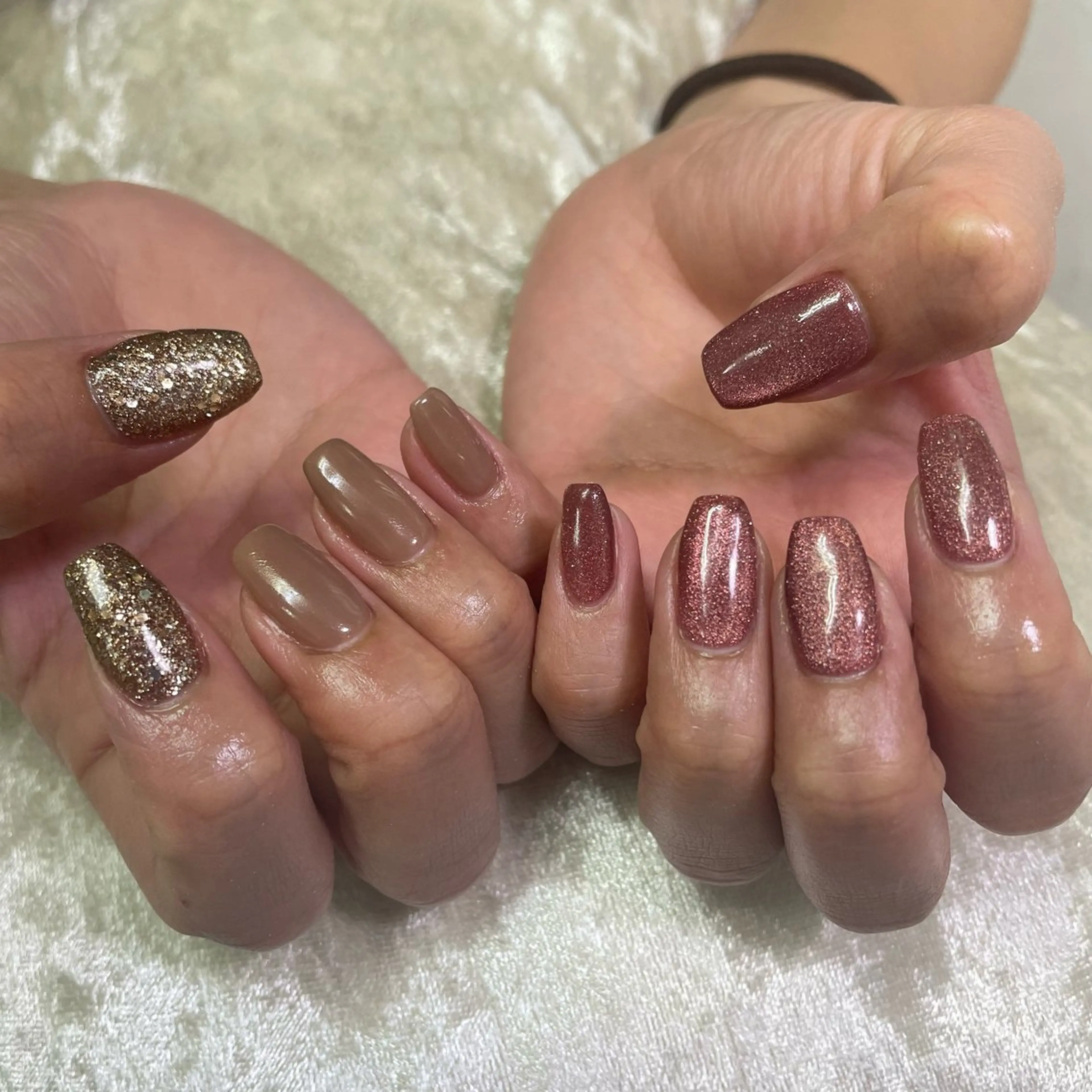 ネイル フラッシュネイル マグネットネイル ワンカラーネイル hazuki / Salon Biのネイルデザイン