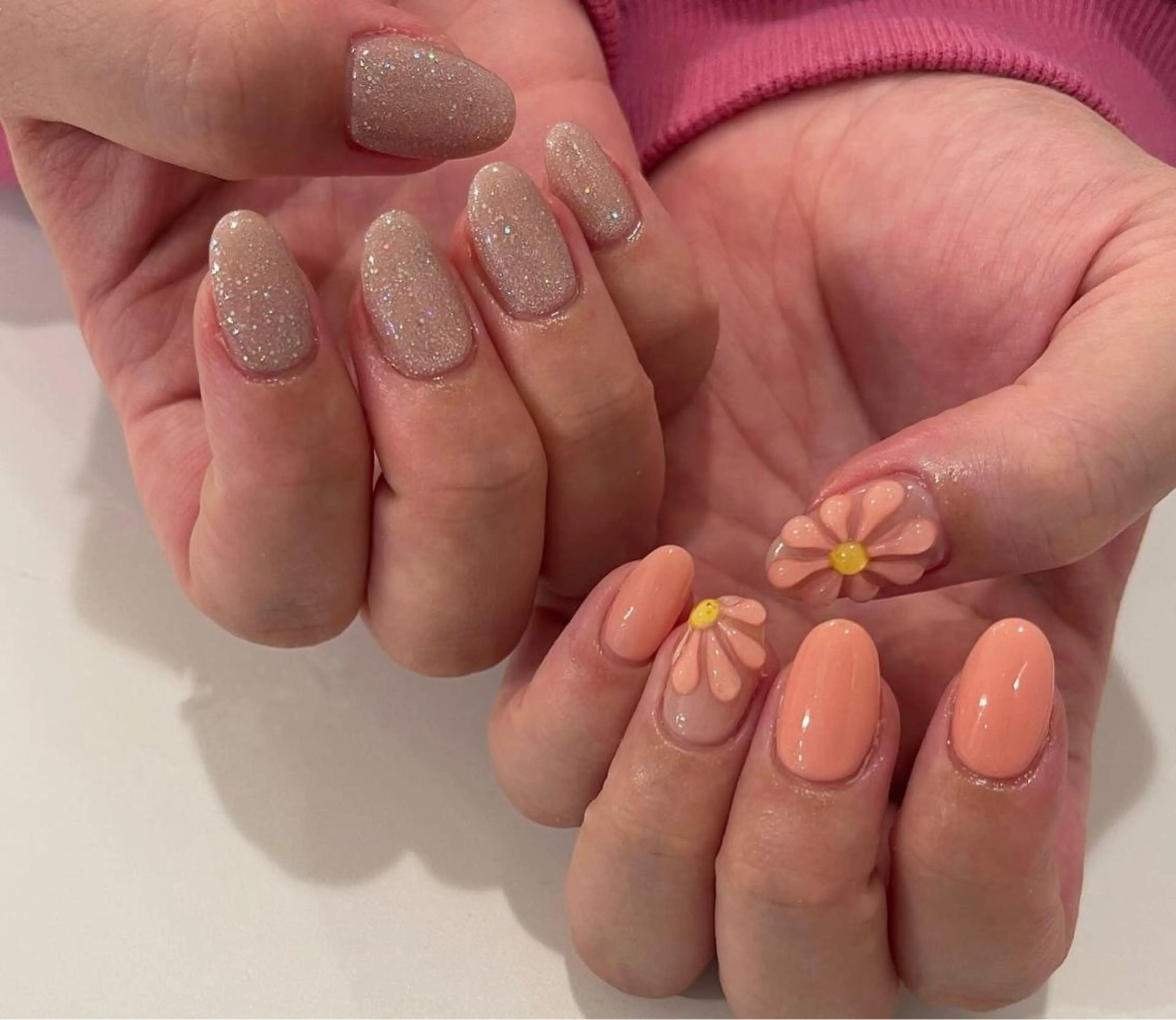 ネイル クリアネイル 長さ出し フレンチネイル 氷ネイル・うるうるネイル マグネットネイル Moana Nail 長さだし専門店のネイルデザイン
