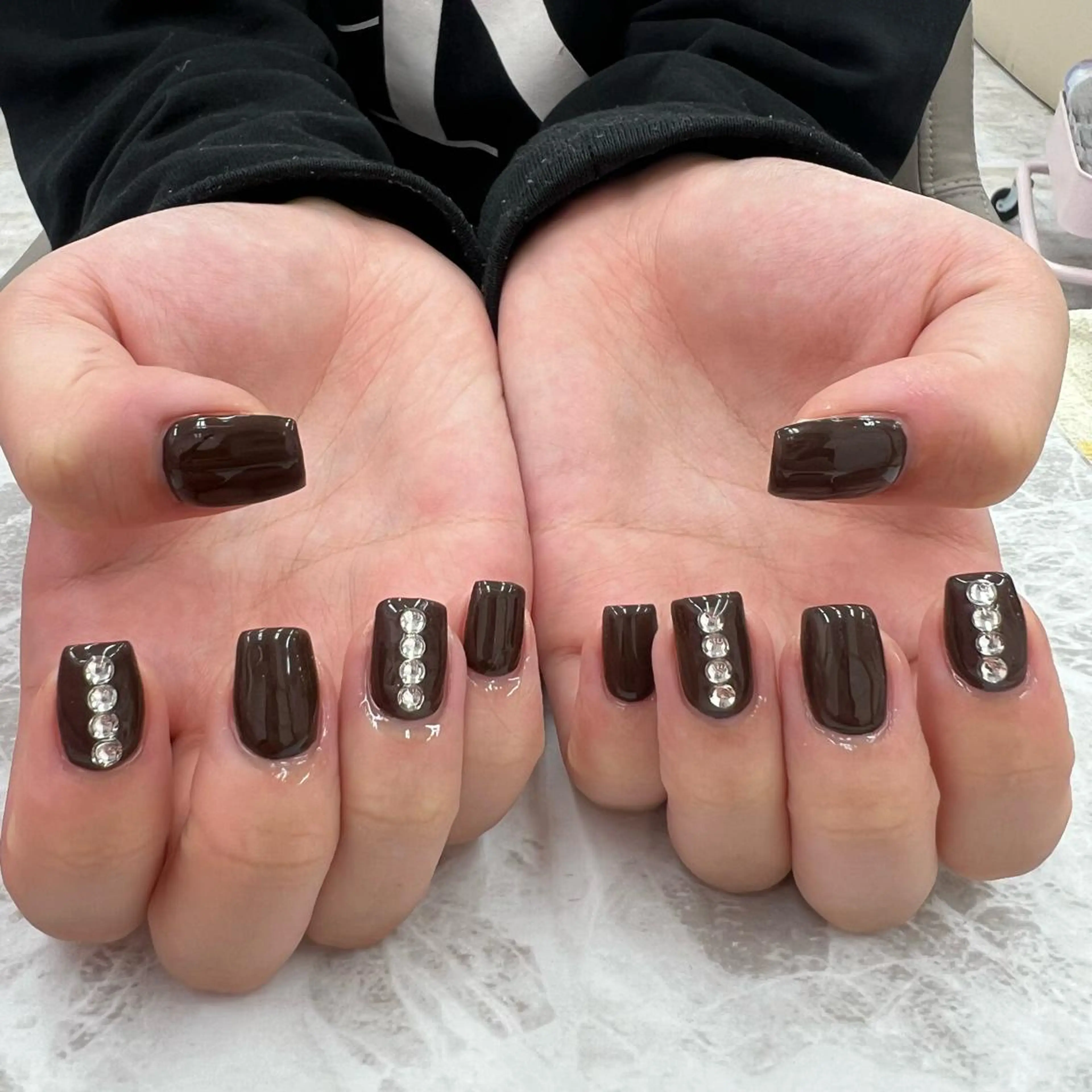 ネイル ストーンネイル ハンドネイル Bianca立川店 / HAYASHIのネイルデザイン