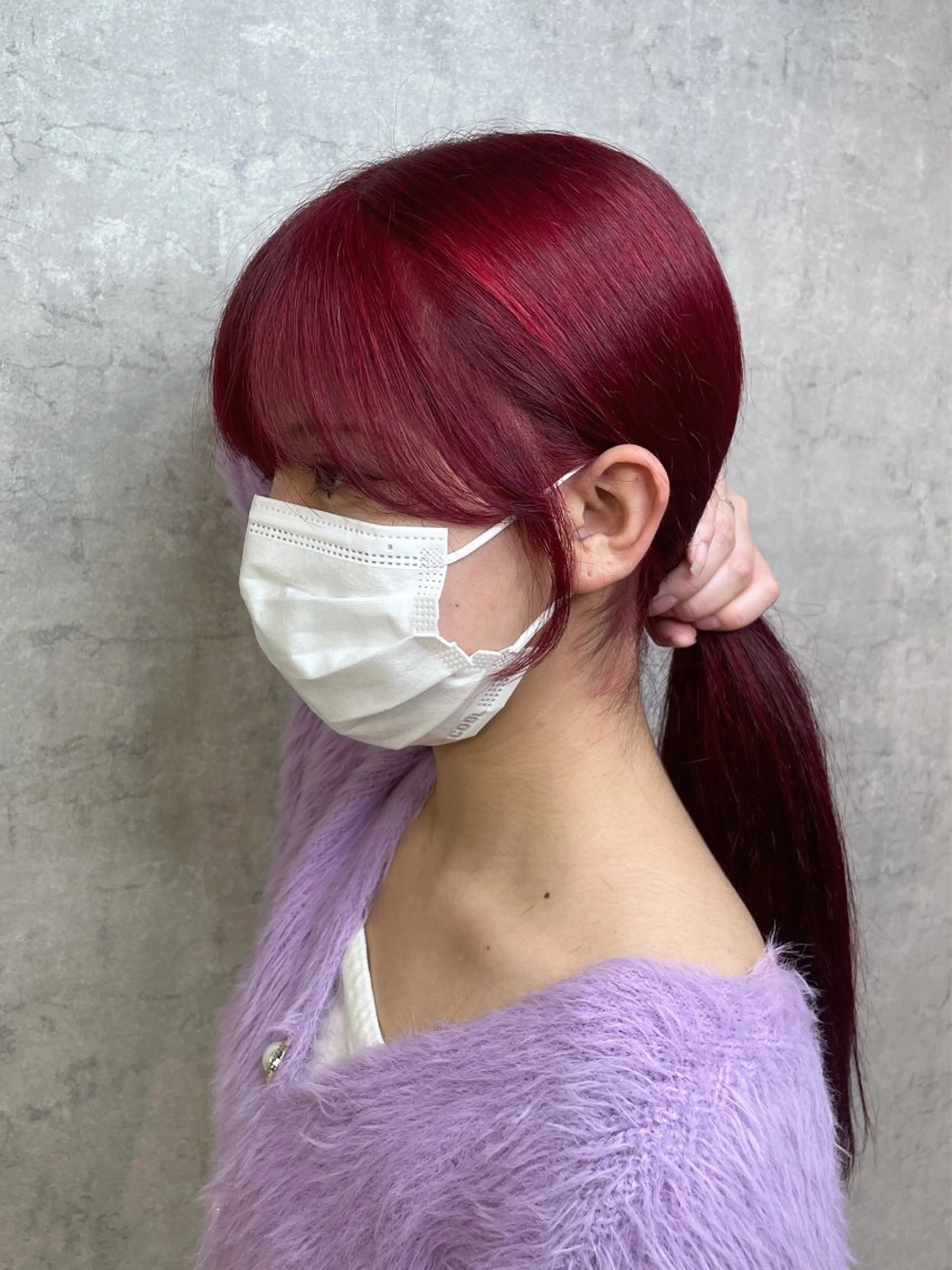 セミロング 顔まわりレイヤー 顔周りカット 姫カット 髪質改善 韓国風ヘア カット トリートメント トレンド韓国ヘア 🇰🇷のんのヘアスタイル