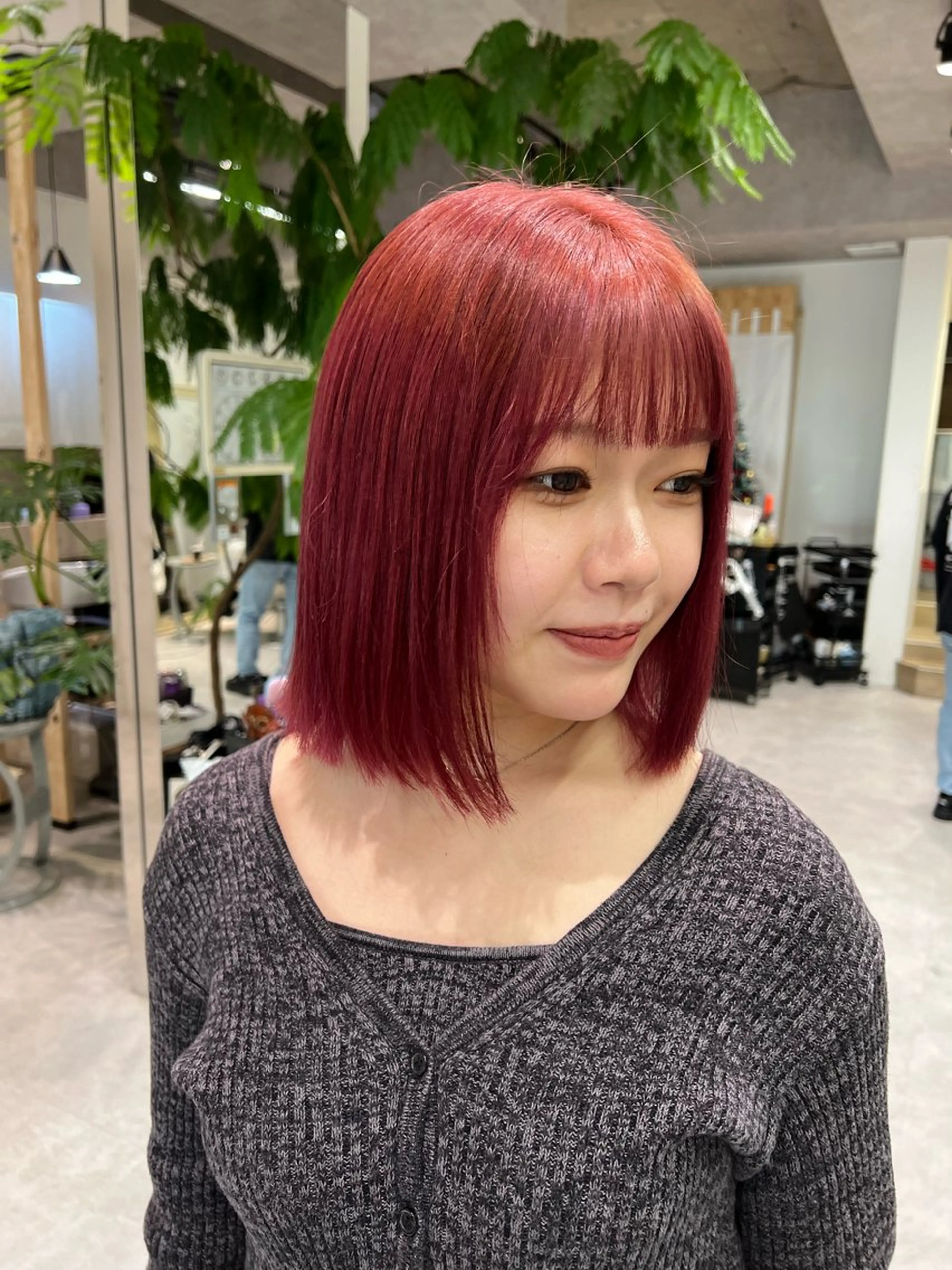 ショート カラー ダブルカラーブリーチ 髪質改善　縮毛矯正のヘアスタイル