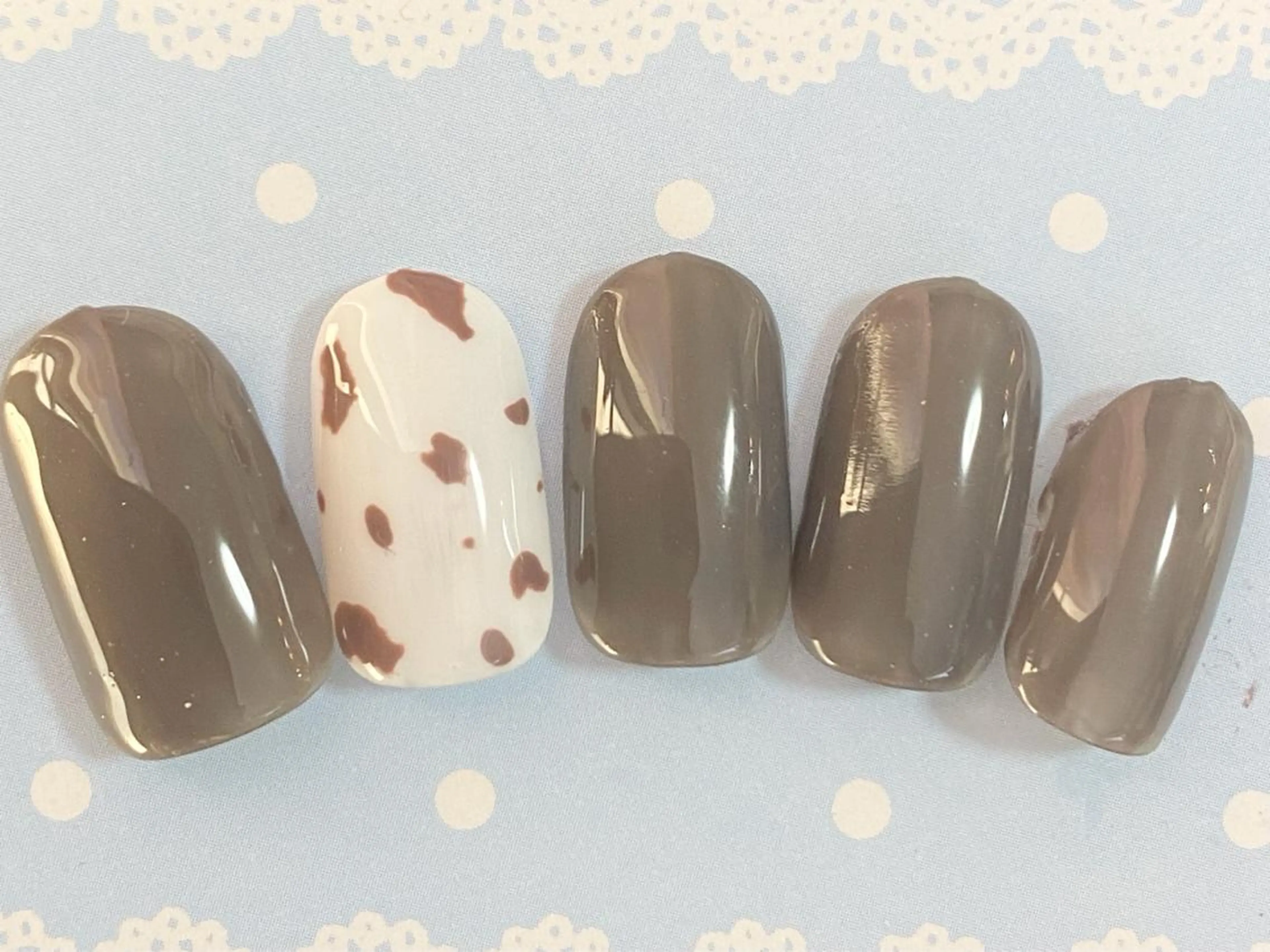 ネイル ジェルネイル シンプルネイル 冬ネイル リラネイル所属・福田 美代子のネイルデザイン