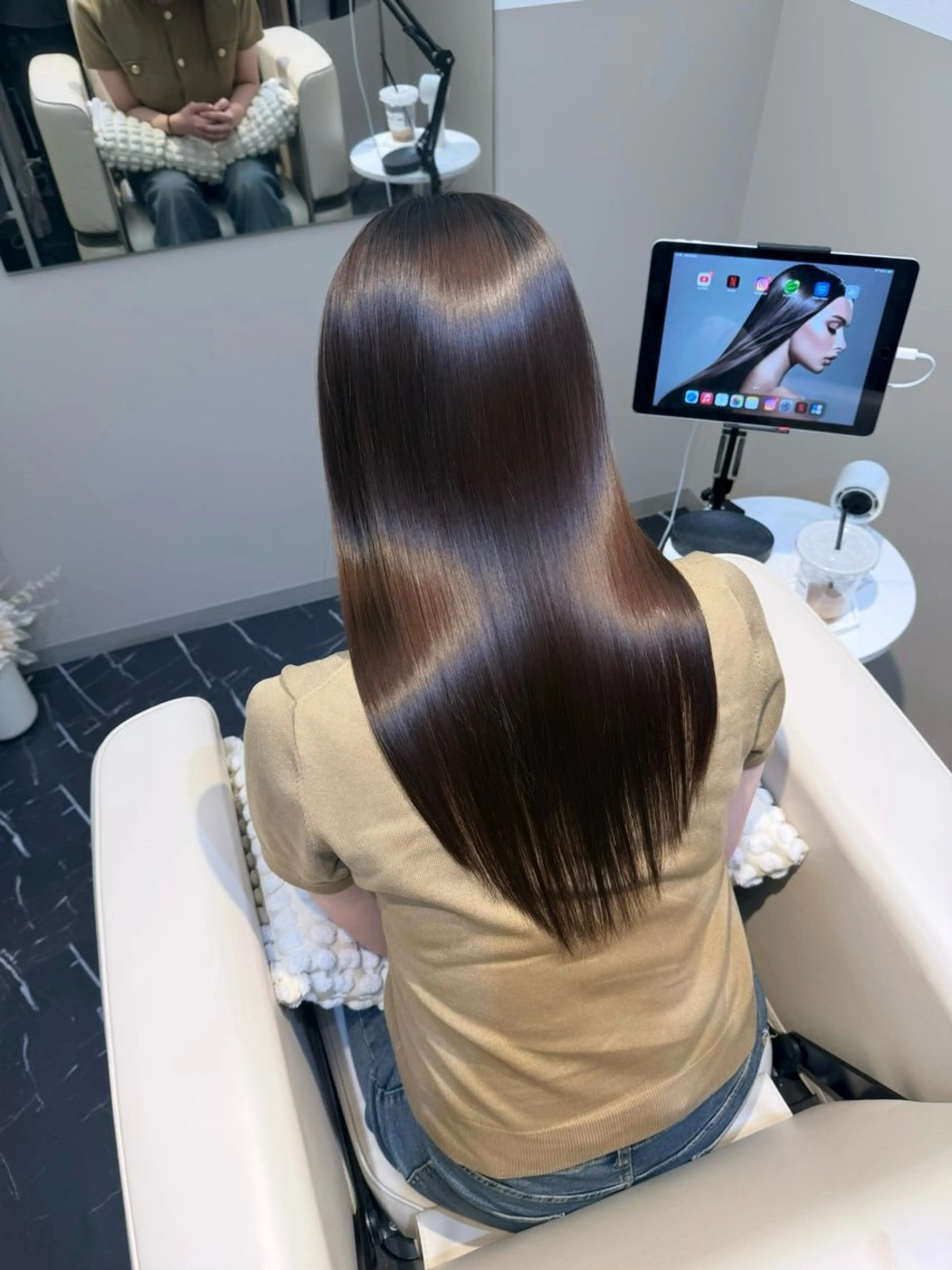 ロング カラー 髪質改善 カット ヘアカラー 縮毛矯正 トリートメント SALOWIN神戸三宮Suite店所属・神戸本格派髪質改善 /MITSUKIのヘアスタイル