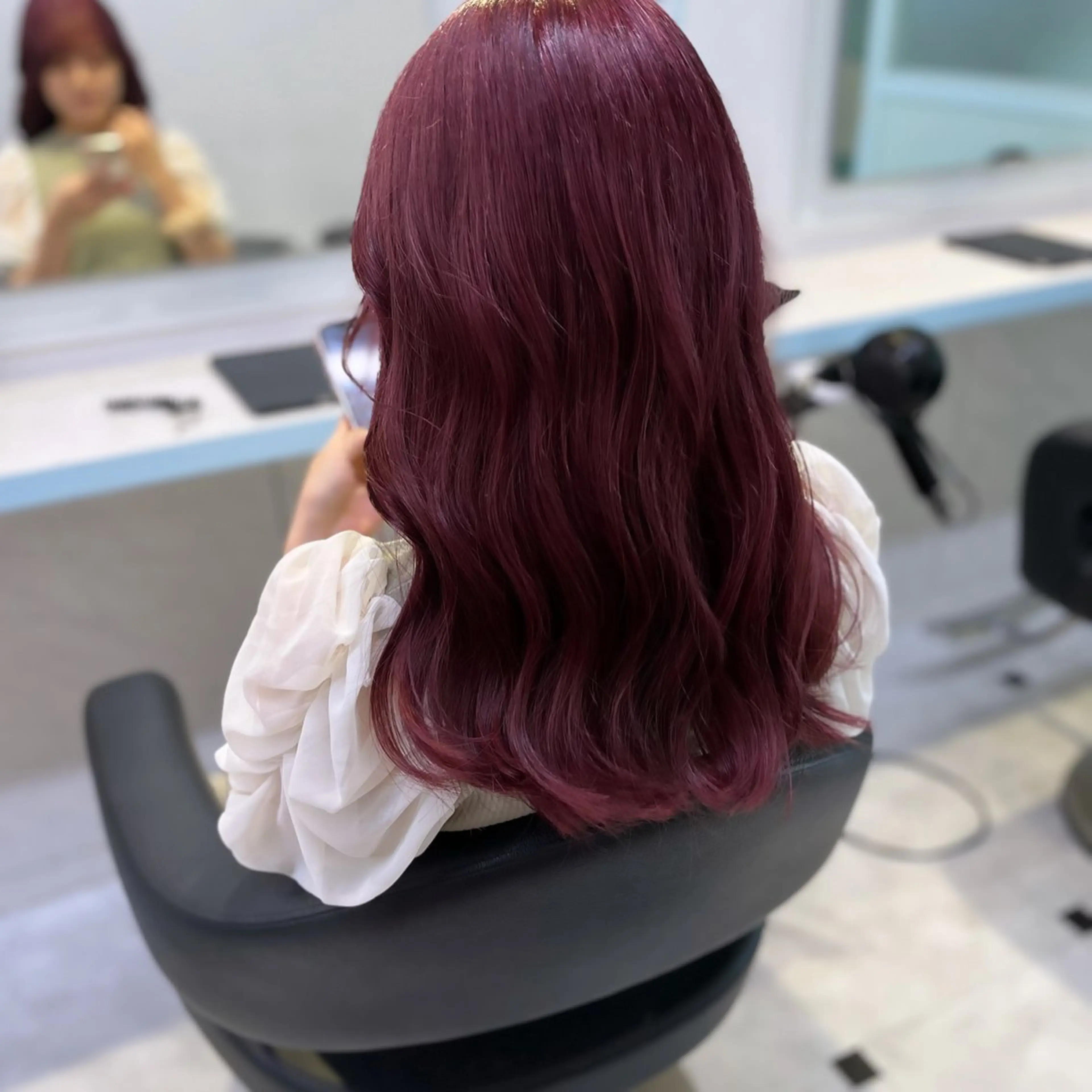 セミロング カラー ヘアアレンジ ヘアカラー トリートメント ヘアセット 愛されカラー🩷 はるなのヘアスタイル